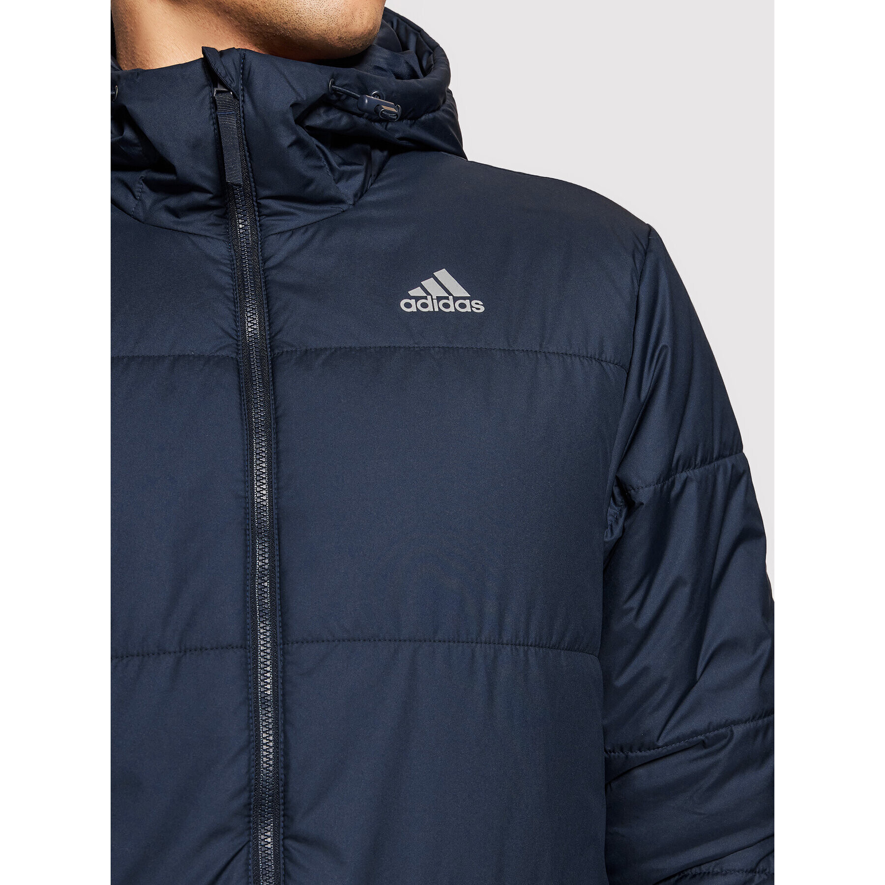 adidas Пухено яке BSC FT2537 Тъмносин Regular Fit - Pepit.bg