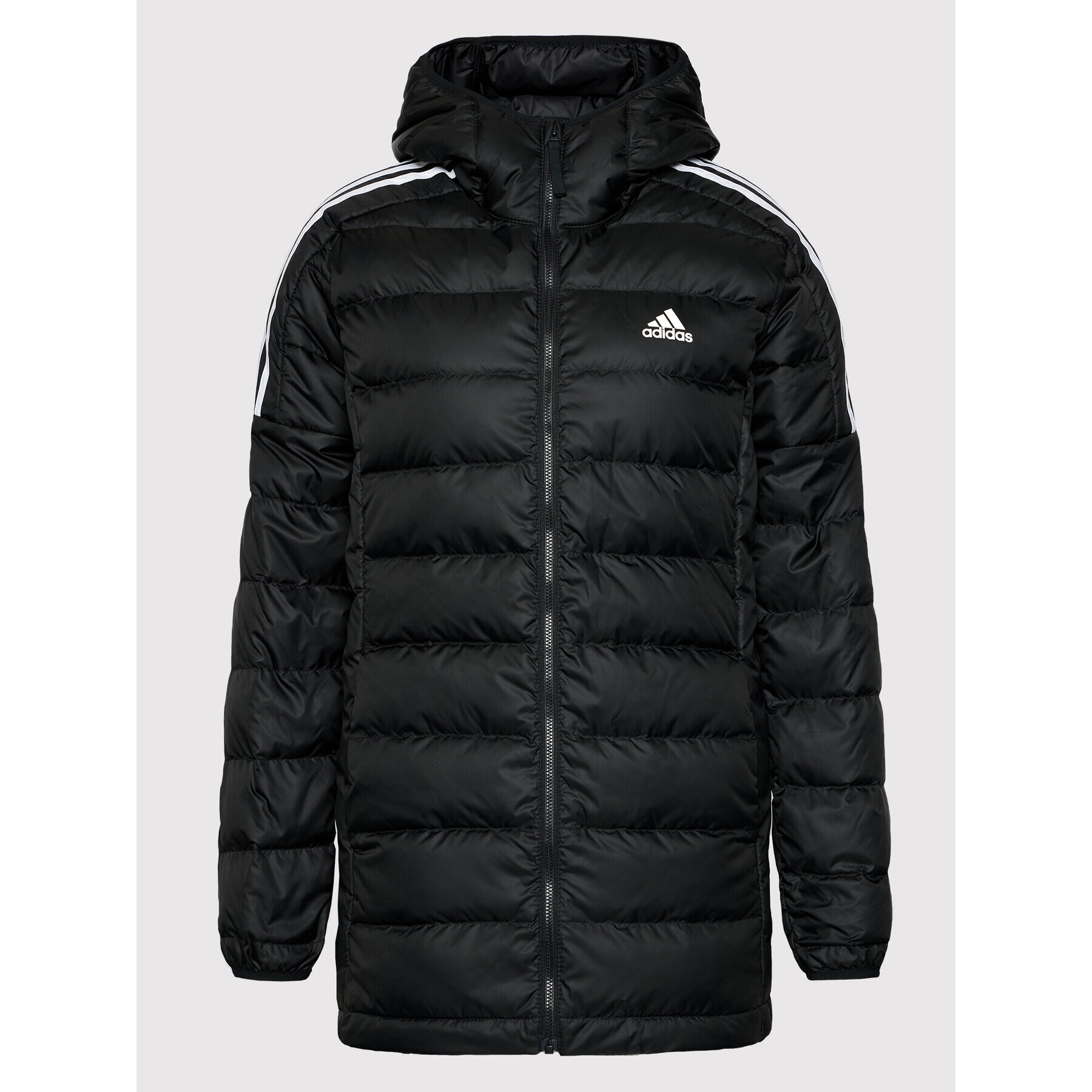 adidas Пухено яке GH4590 Черен Slim Fit - Pepit.bg