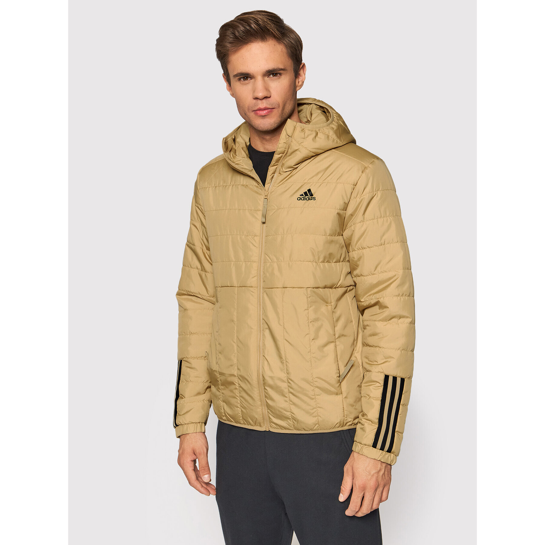 adidas Performance Пухено яке Itavic GT1683 Бежов Regular Fit - Pepit.bg