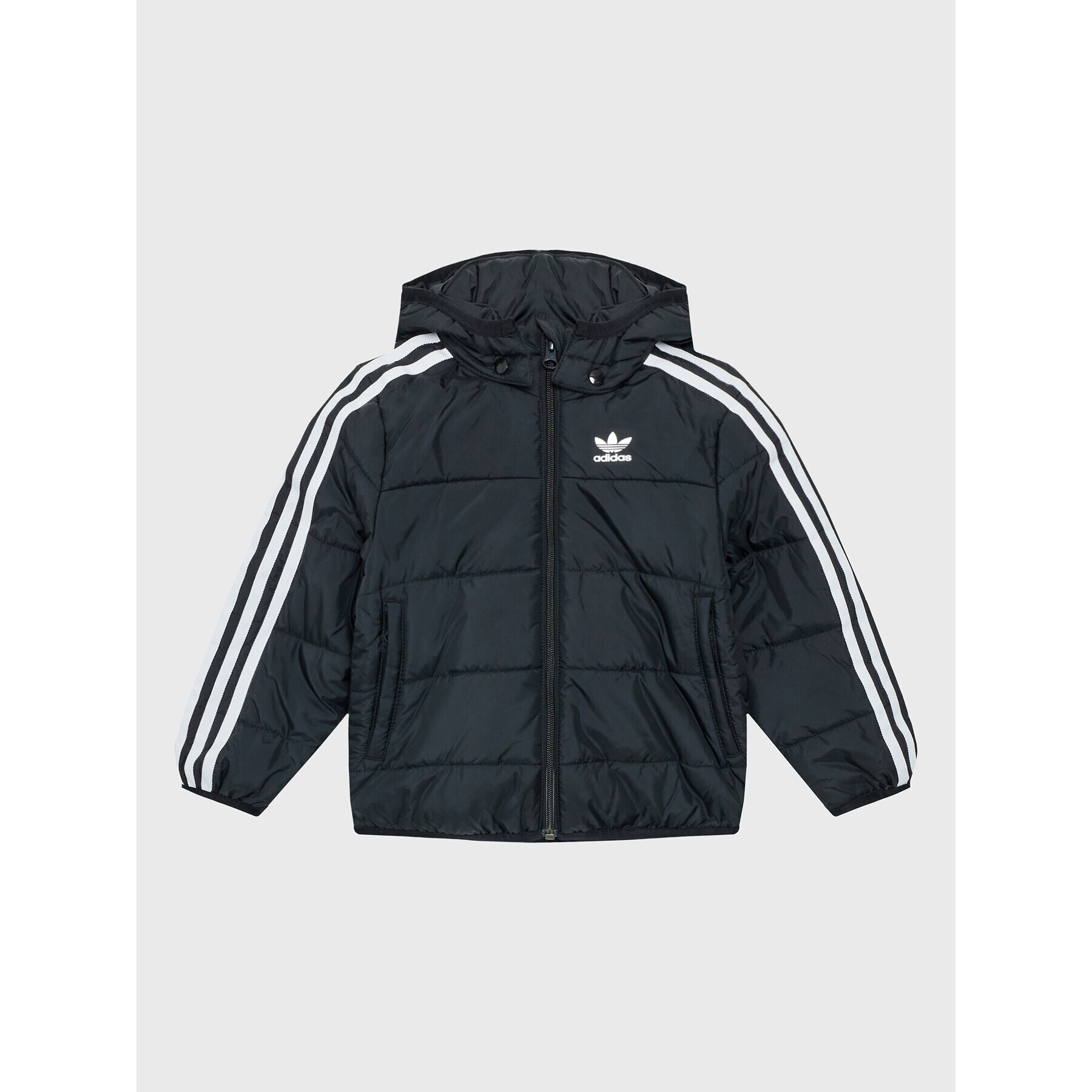 adidas Пухено яке adicolor HK2960 Черен Regular Fit - Pepit.bg