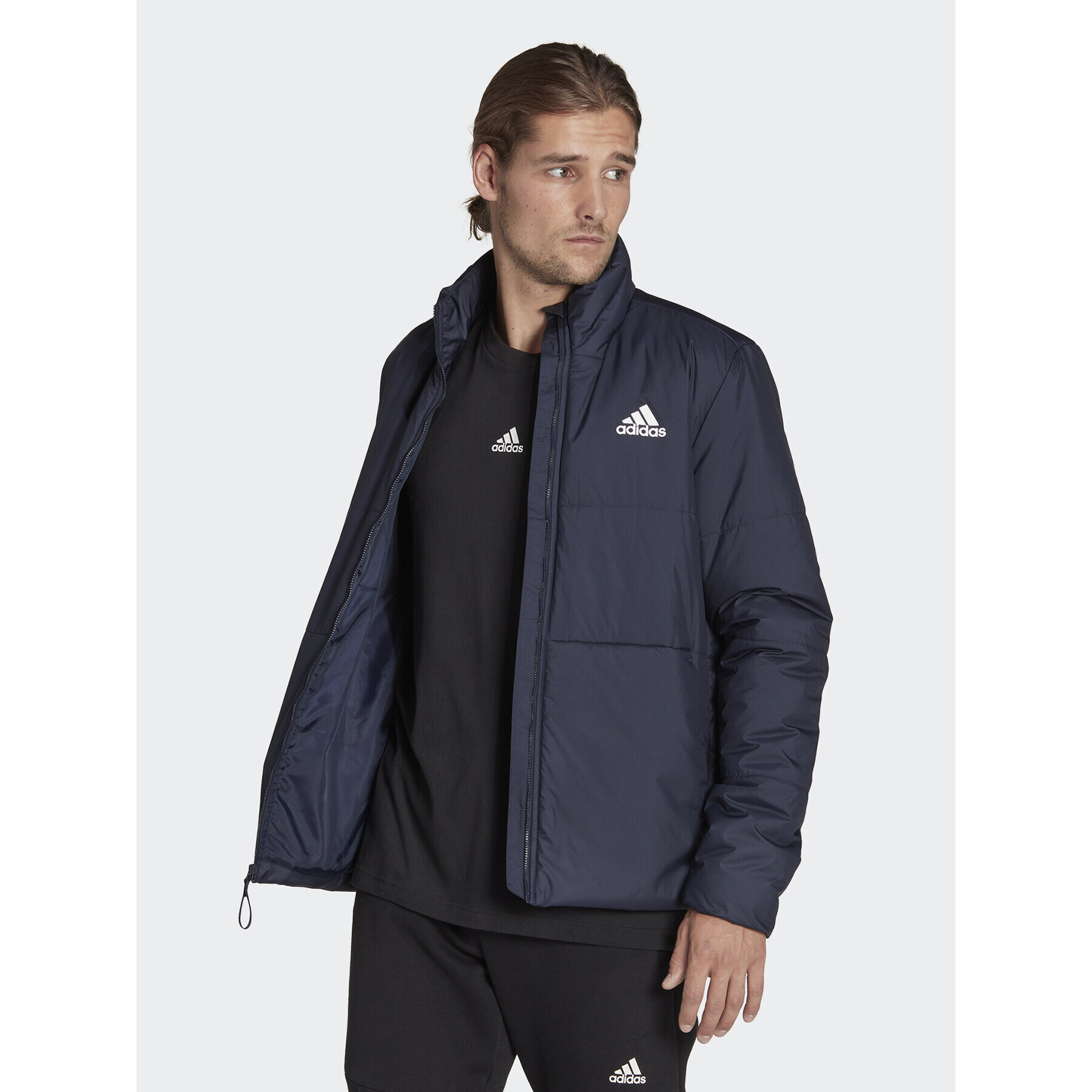 adidas Пухено яке Bsc 3-Stripes HG6272 Тъмносин Regular Fit - Pepit.bg