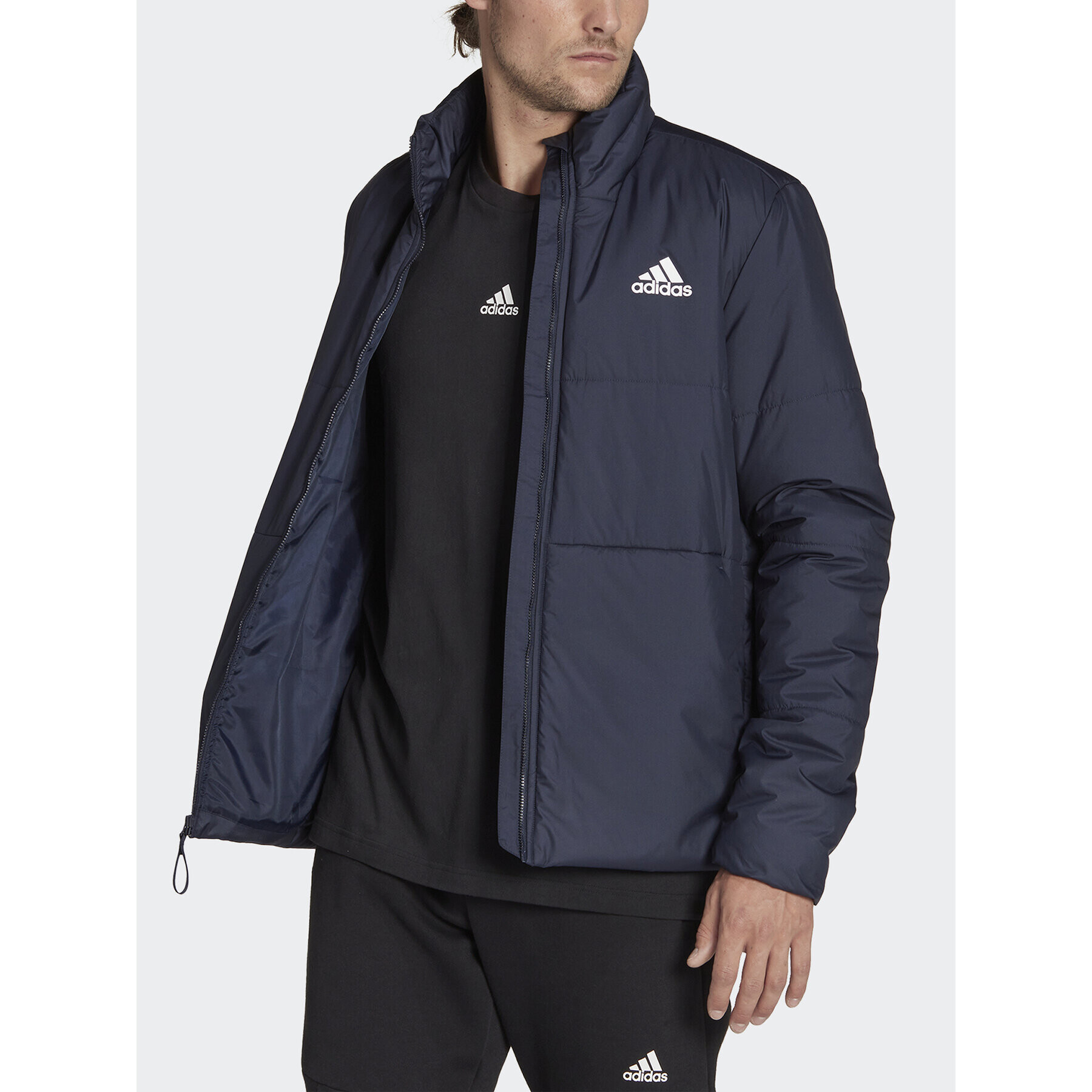 adidas Пухено яке Bsc 3-Stripes HG6272 Тъмносин Regular Fit - Pepit.bg