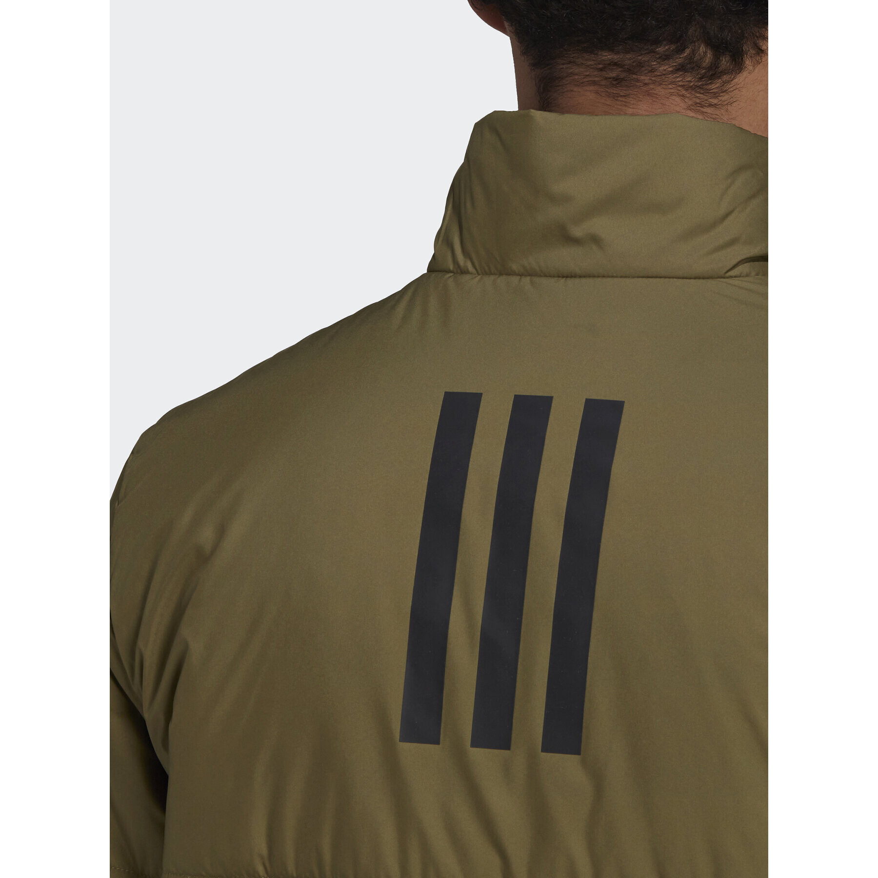 adidas Пухено яке Bsc 3-Stripes HG6273 Зелен Regular Fit - Pepit.bg