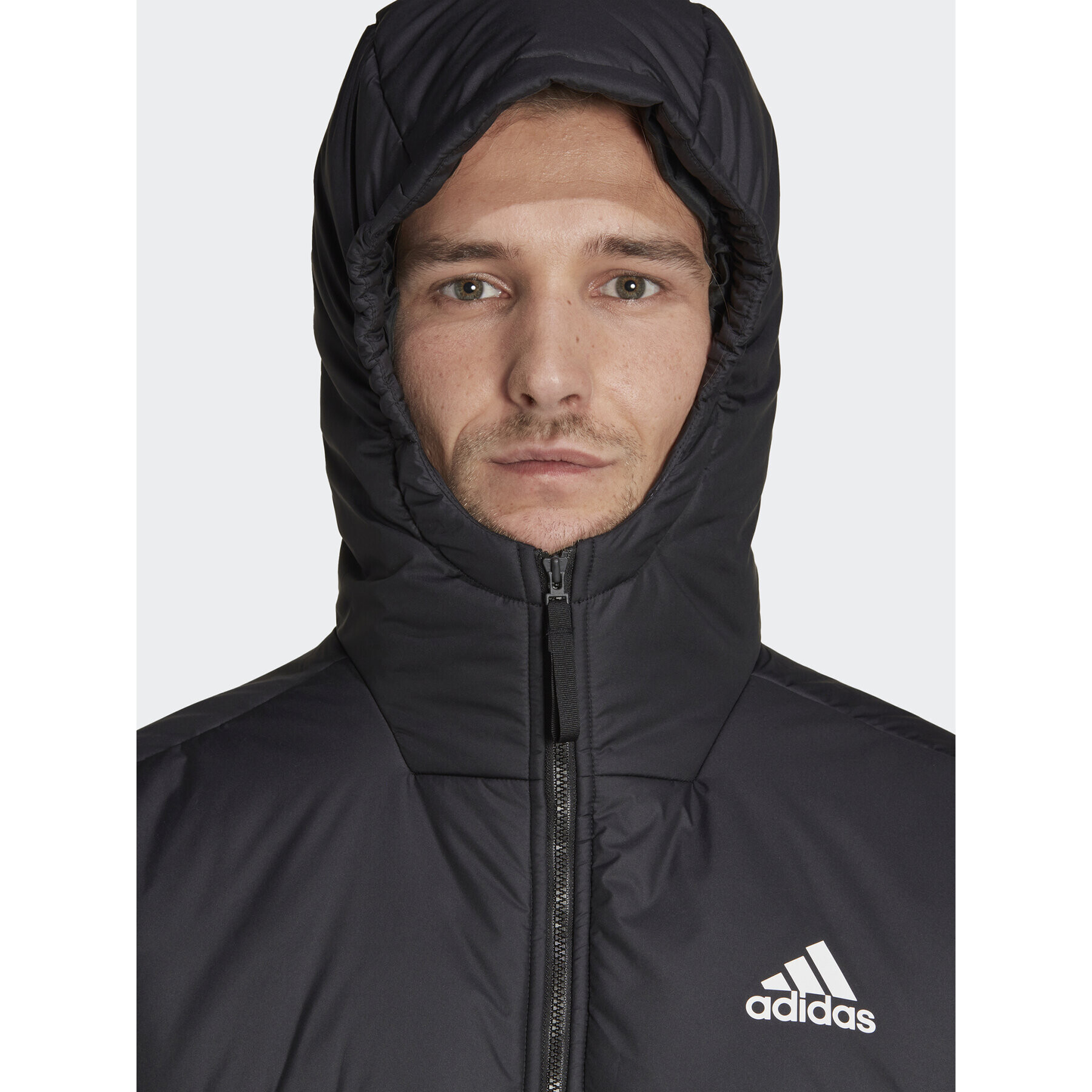 adidas Пухено яке Bsc 3-Stripes HG8756 Черен Regular Fit - Pepit.bg