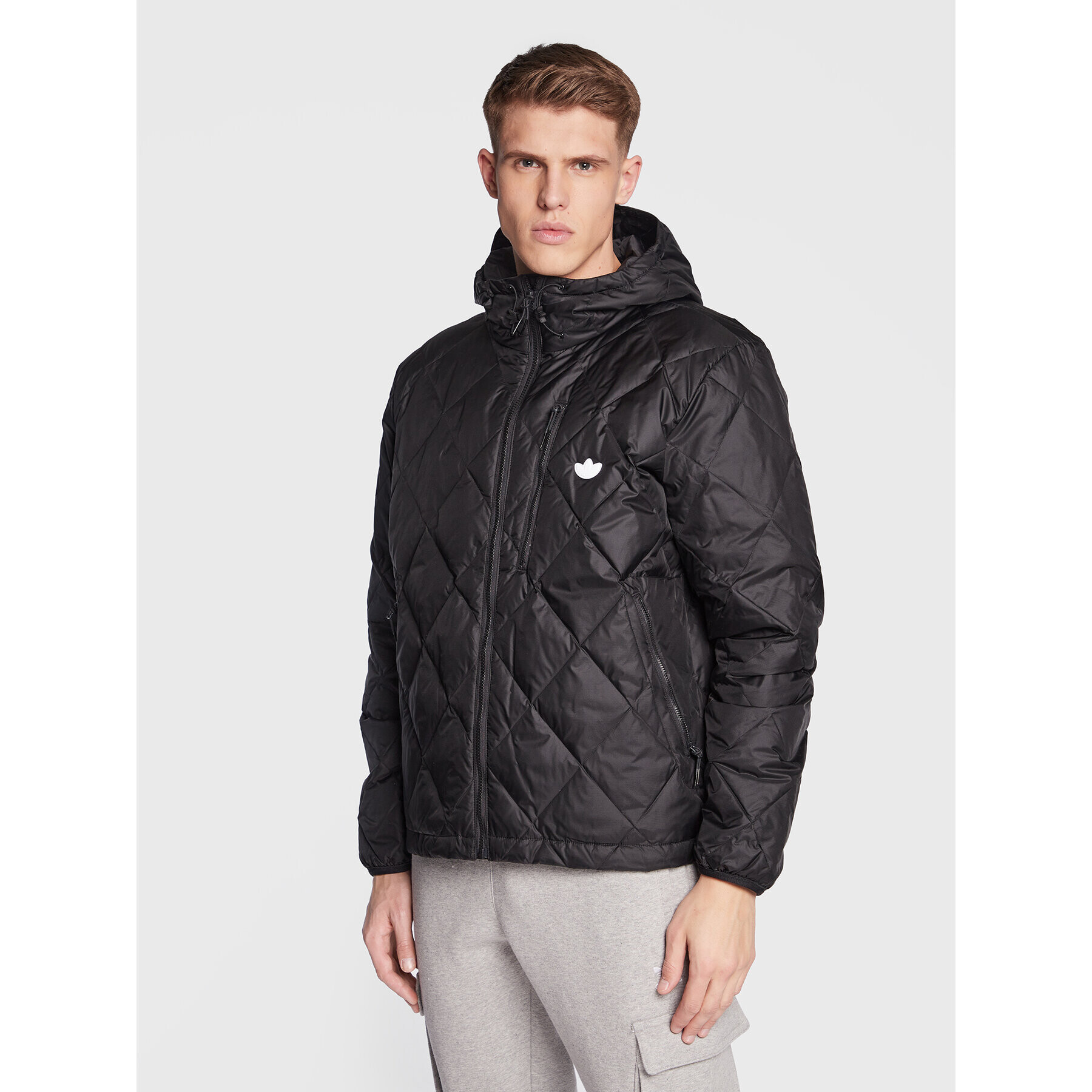 adidas Пухено яке Down Quilted Puffer HL9205 Черен Regular Fit - Pepit.bg