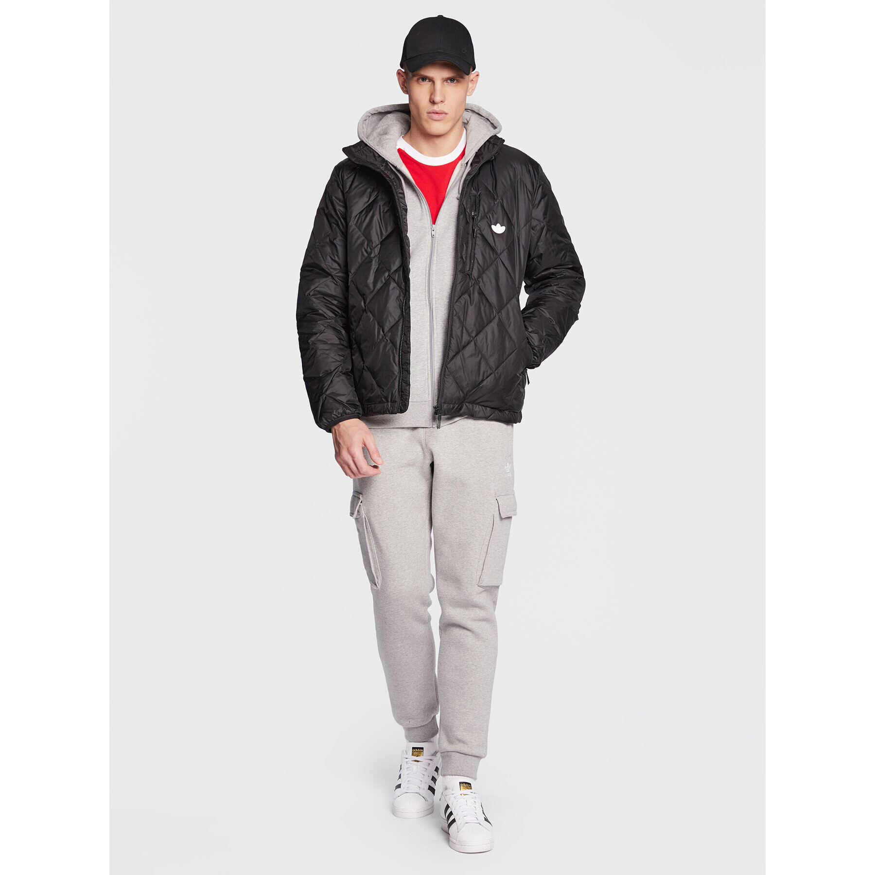 adidas Пухено яке Down Quilted Puffer HL9205 Черен Regular Fit - Pepit.bg