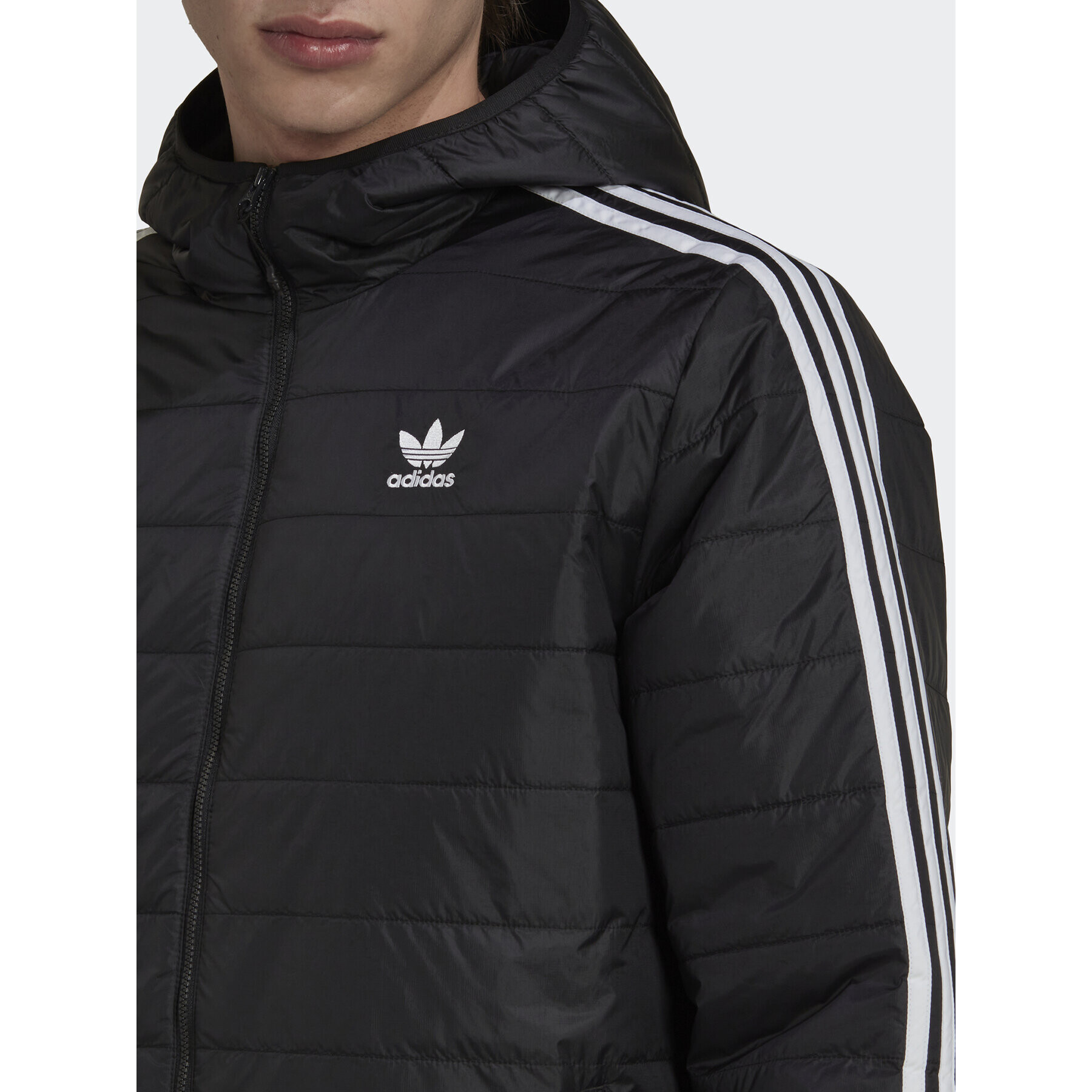 adidas Пухено яке HM2461 Черен Regular Fit - Pepit.bg