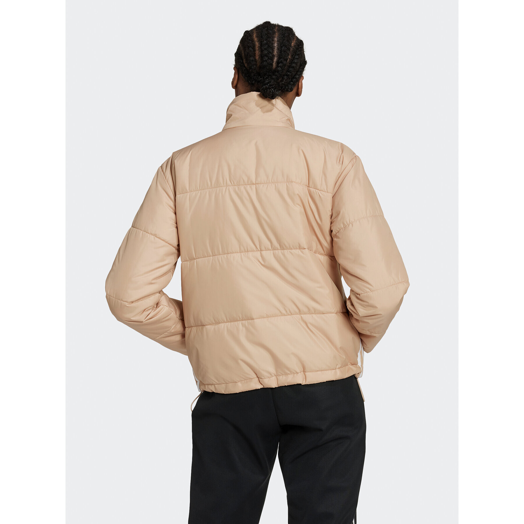 adidas Преходно яке Short Puffer Jacket HM2614 Бежов Loose Fit - Pepit.bg