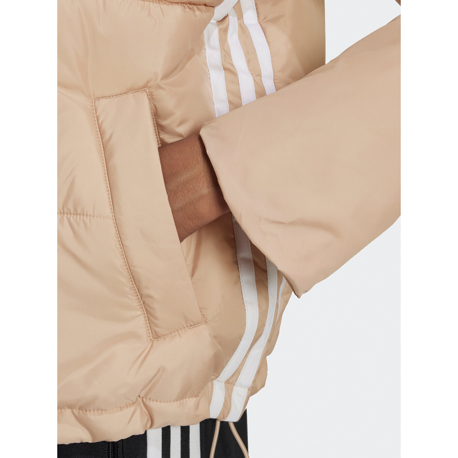 adidas Преходно яке Short Puffer Jacket HM2614 Бежов Loose Fit - Pepit.bg