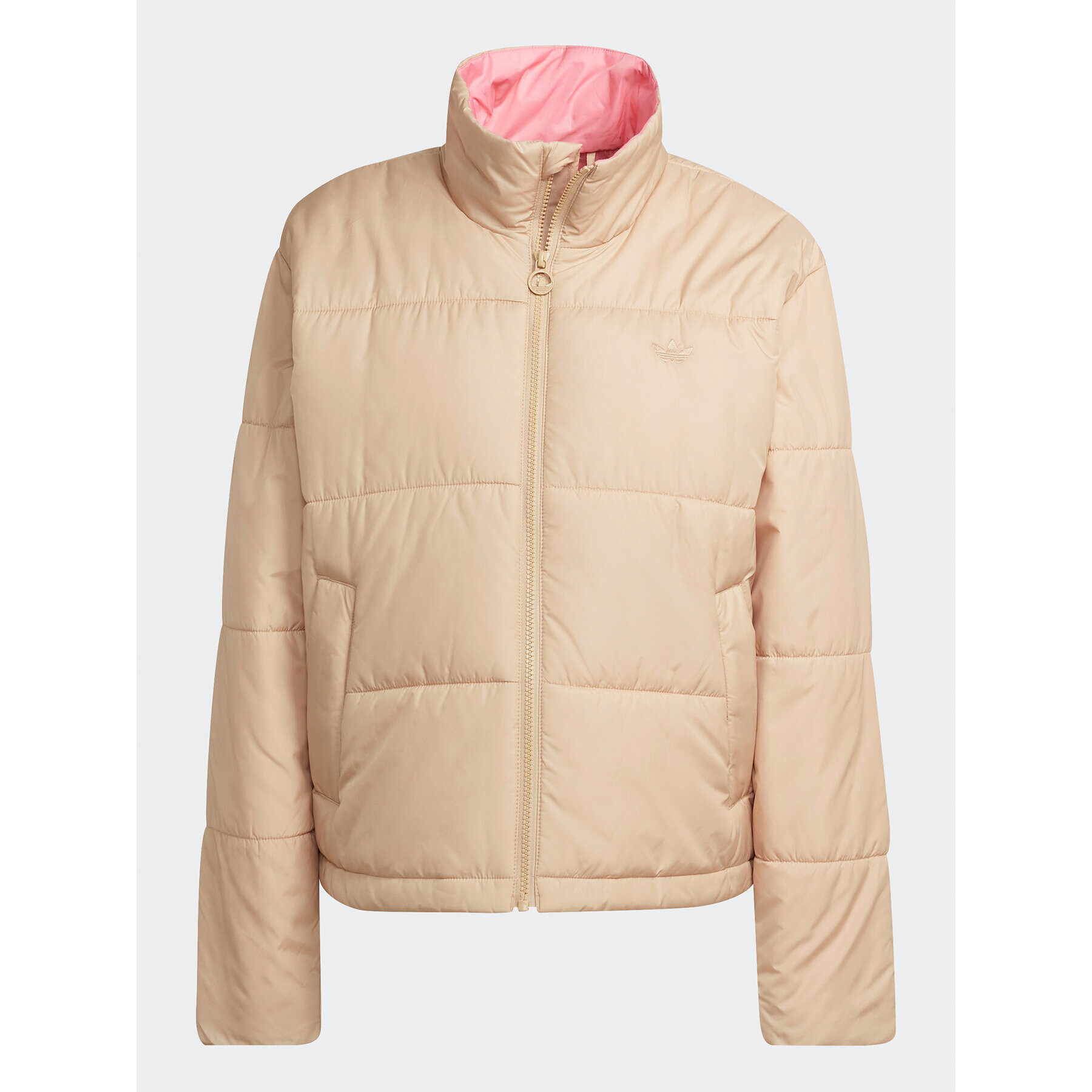adidas Преходно яке Short Puffer Jacket HM2614 Бежов Loose Fit - Pepit.bg
