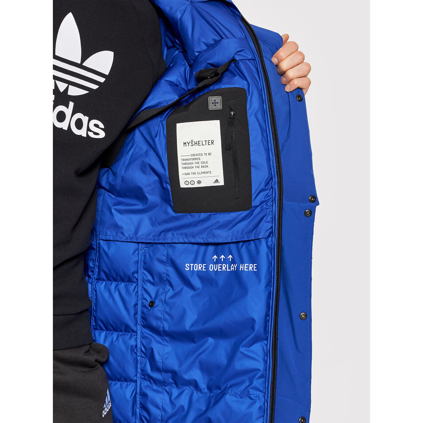 adidas Performance Пухено яке Myshelter Cold.Rdy GP3108 Син Regular Fit - Pepit.bg