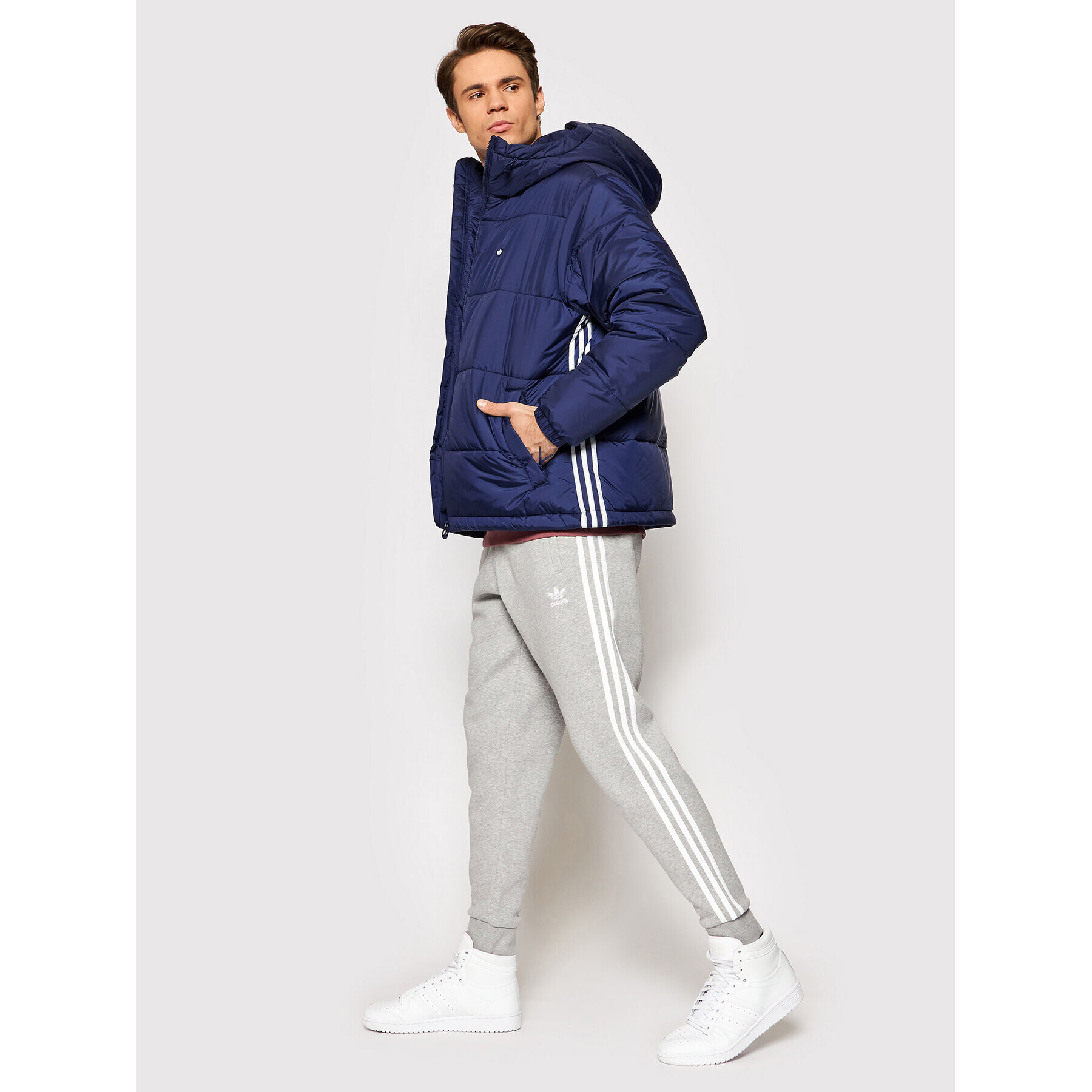 adidas Пухено яке Puffer H13554 Тъмносин Regular Fit - Pepit.bg