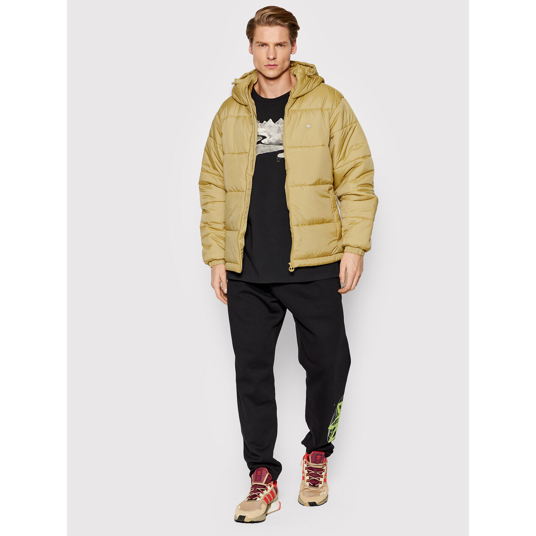 adidas Пухено яке Puffer H13556 Бежов Regular Fit - Pepit.bg