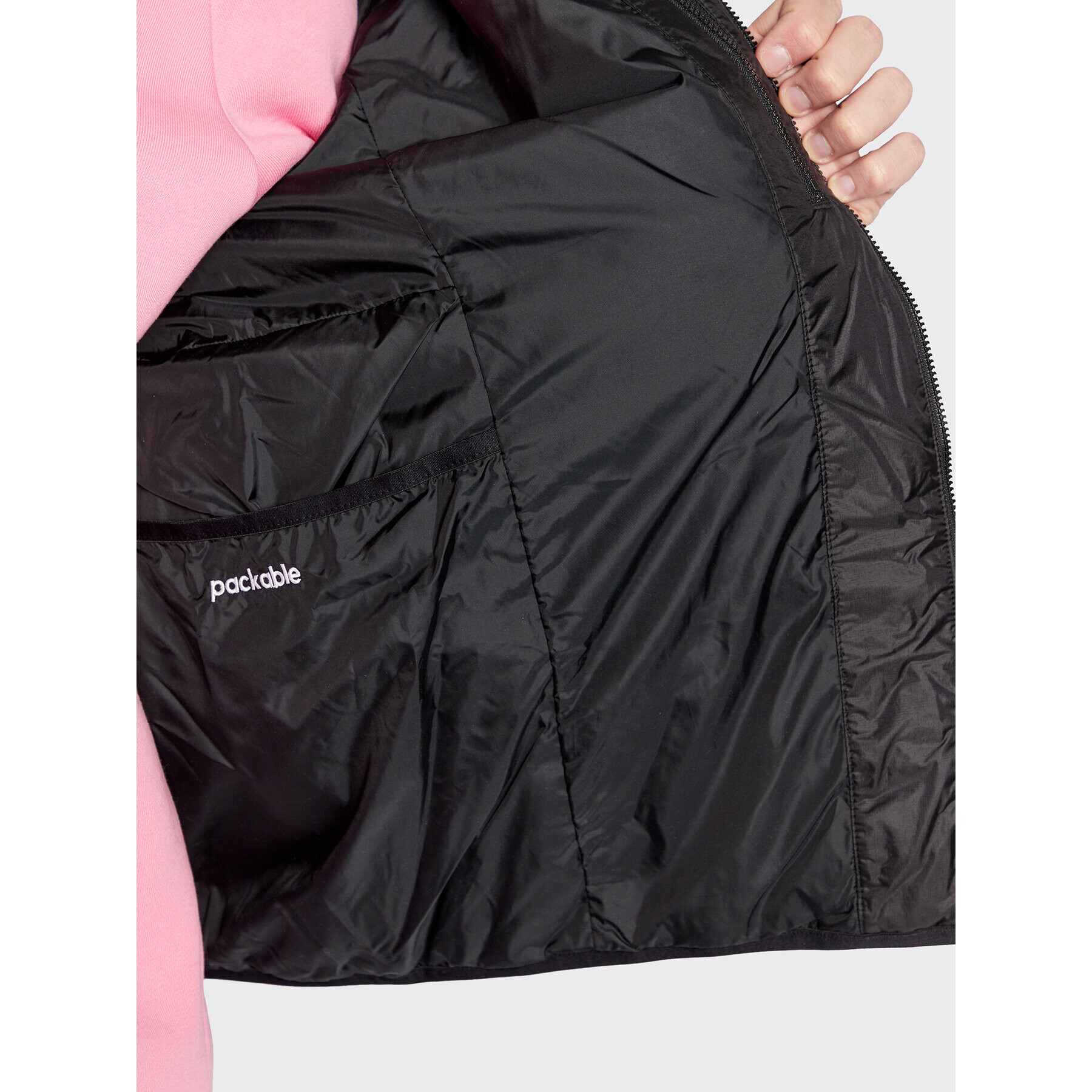 adidas Пухено яке Stand Collar HL9212 Черен Regular Fit - Pepit.bg