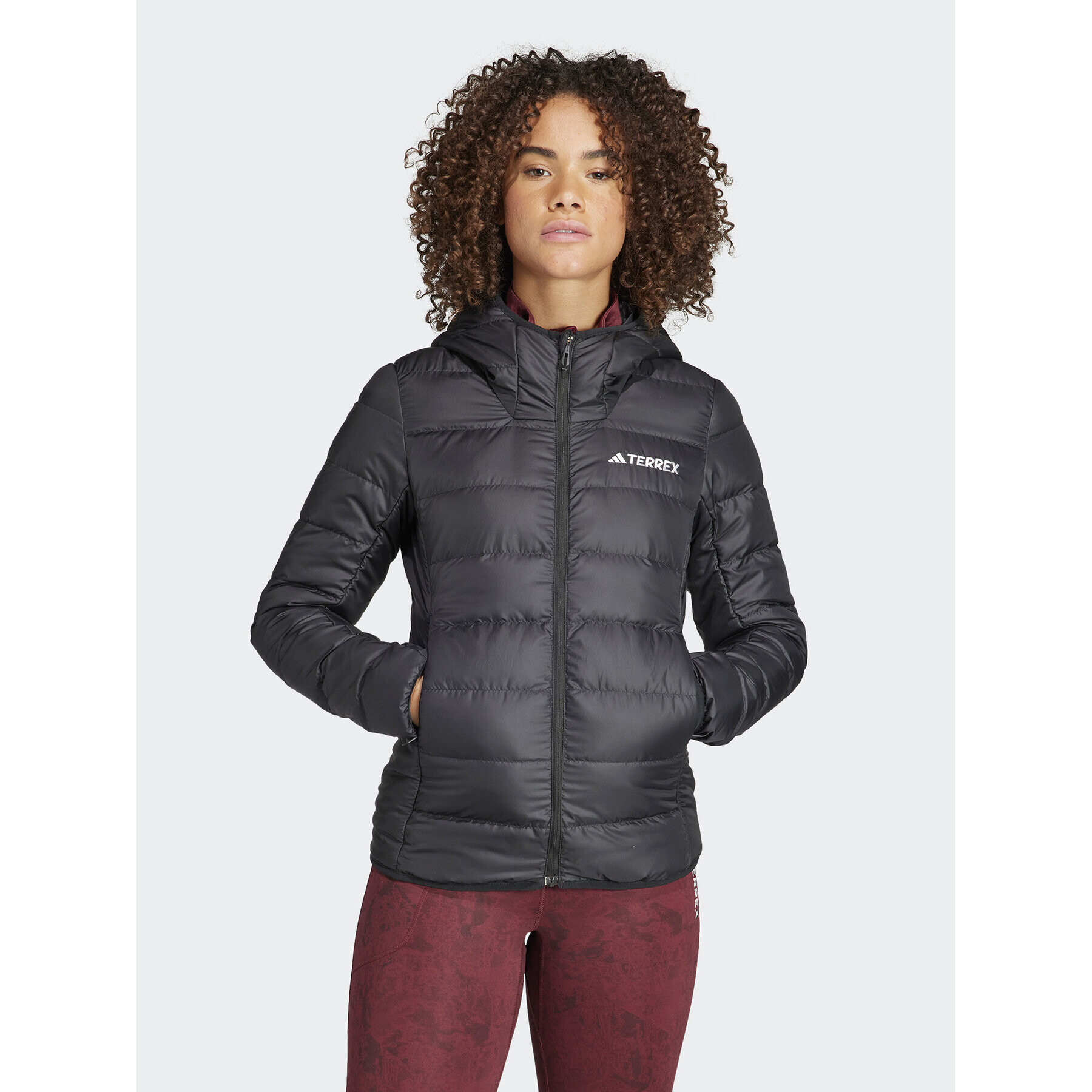 adidas Пухено яке Terrex Multi Light Down IP6034 Черен Slim Fit - Pepit.bg
