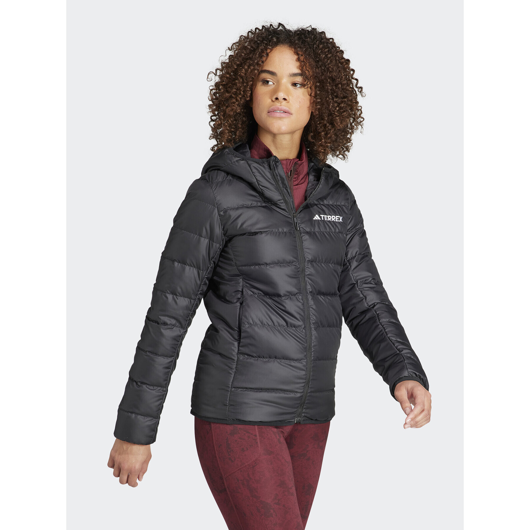 adidas Пухено яке Terrex Multi Light Down IP6034 Черен Slim Fit - Pepit.bg
