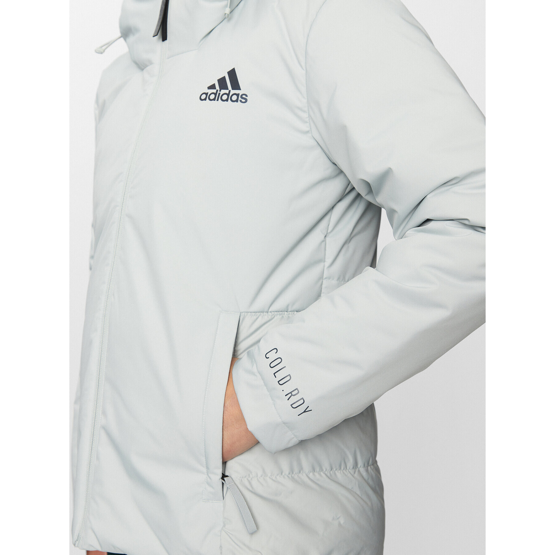 adidas Пухено яке Traveer COLD.RDY IK3141 Сив Regular Fit - Pepit.bg