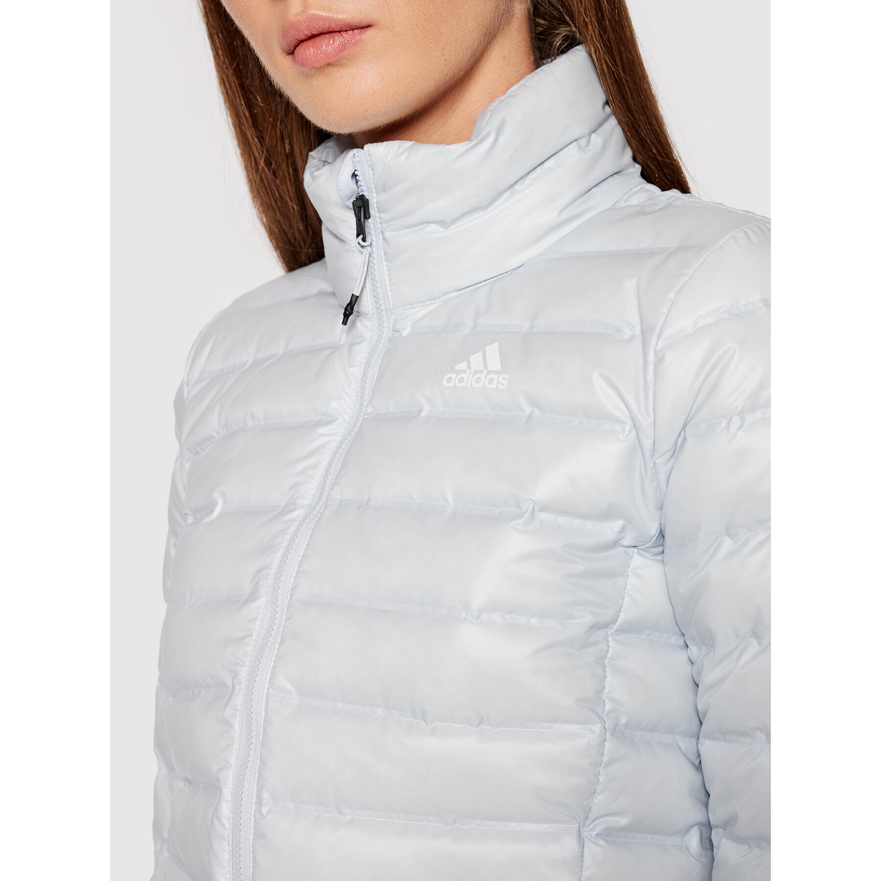 adidas Пухено яке Varilite GT9230 Син Slim Fit - Pepit.bg