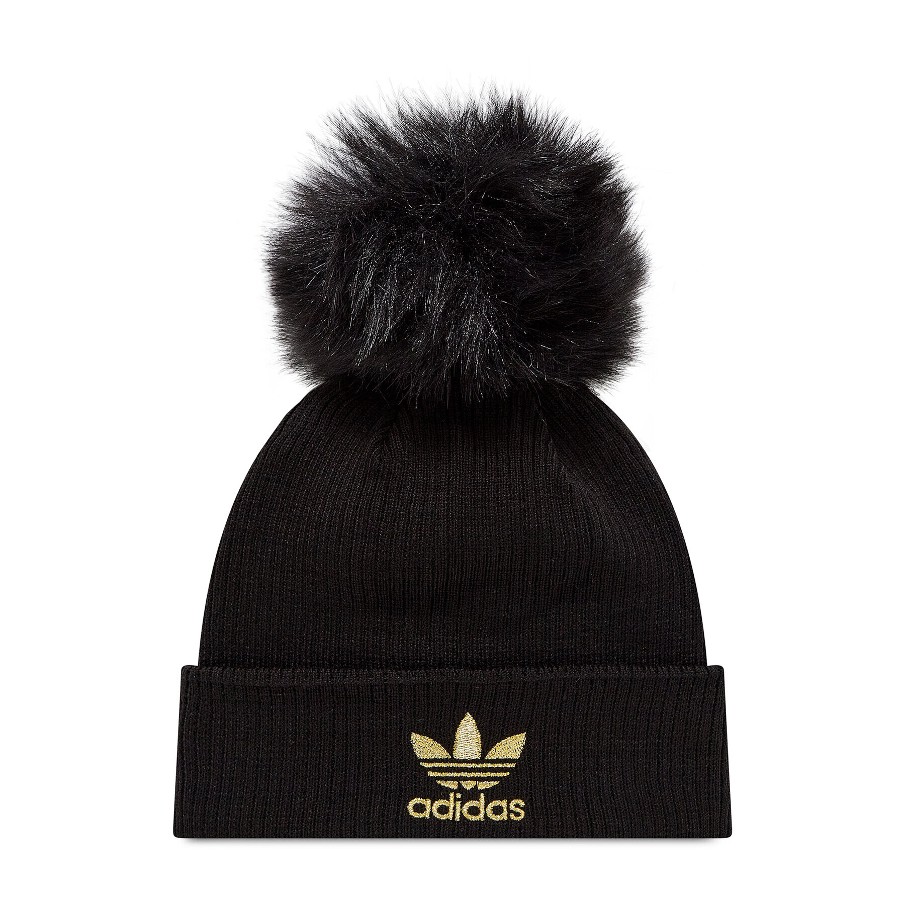 adidas Шапка W Fur Pom Beanie H35531 Черен - Pepit.bg