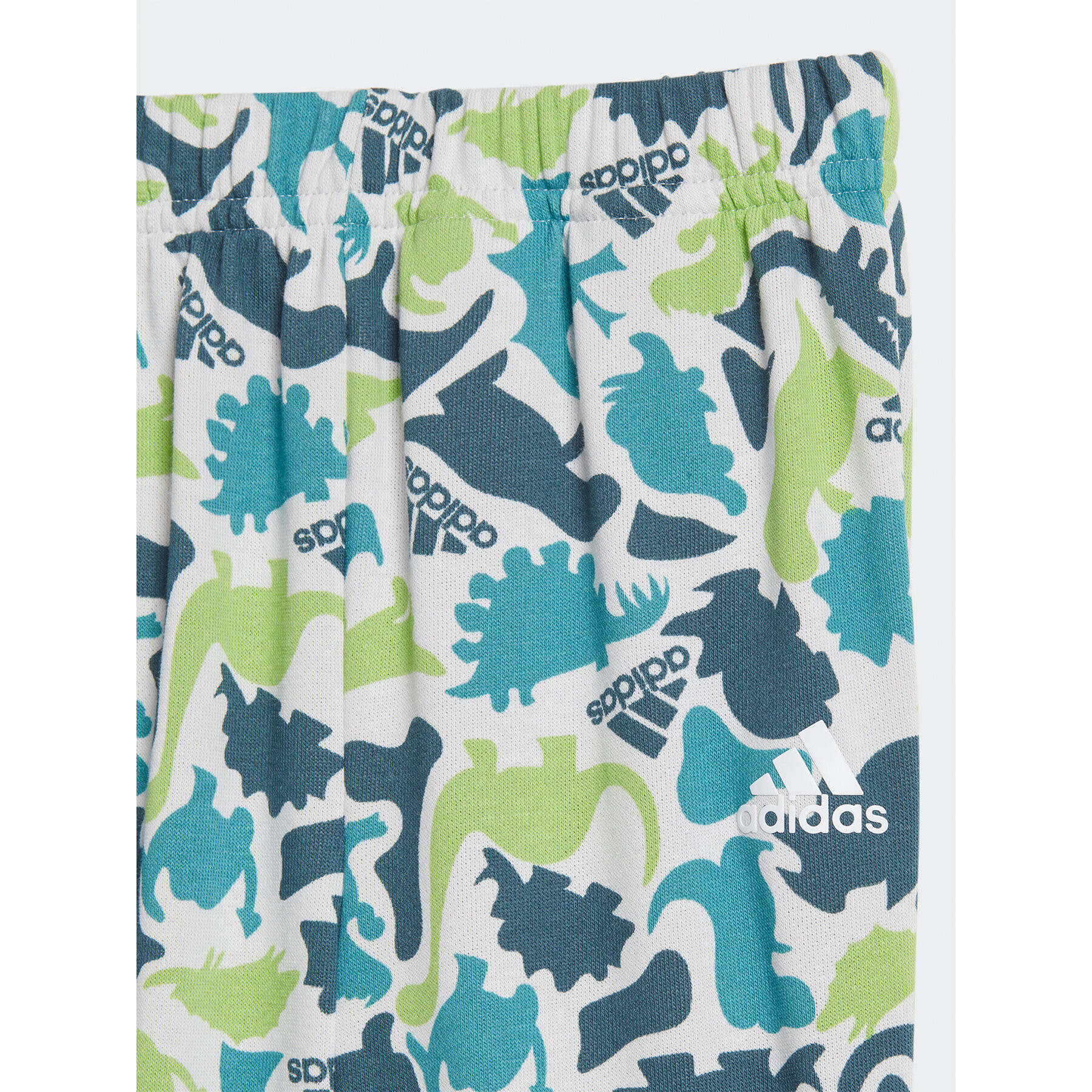 adidas Спортен екип Dino Camo Allover Print French Terry Jogger Set IM1662 Електриков - Pepit.bg