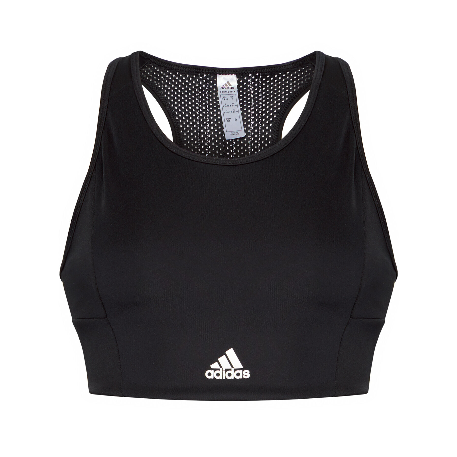 adidas Спортен сутиен 3-Stripes GL3806 Черен - Pepit.bg