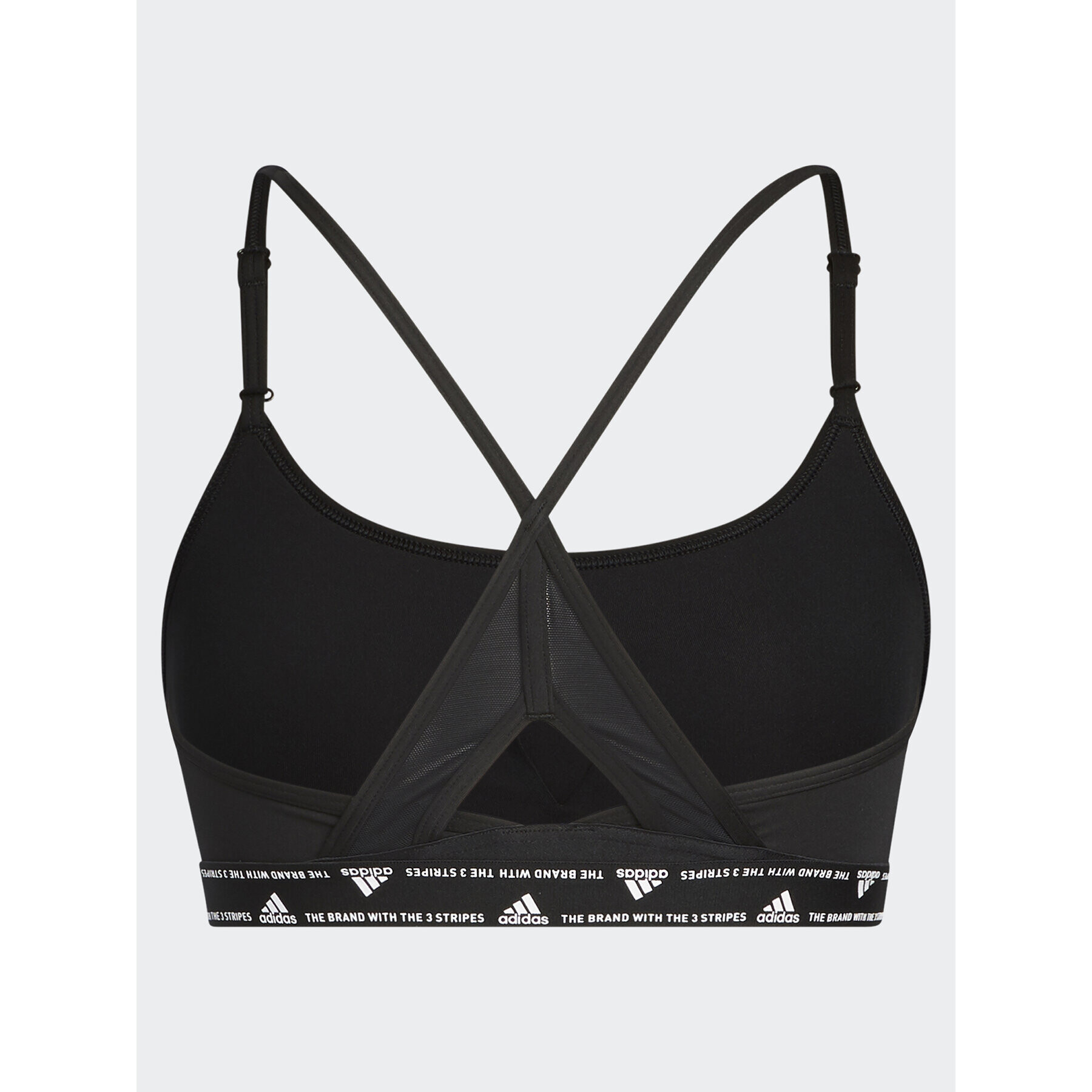 adidas Спортен сутиен Aeroreact Training Light-Support 3-Stripes Bra HC7862 Черен - Pepit.bg