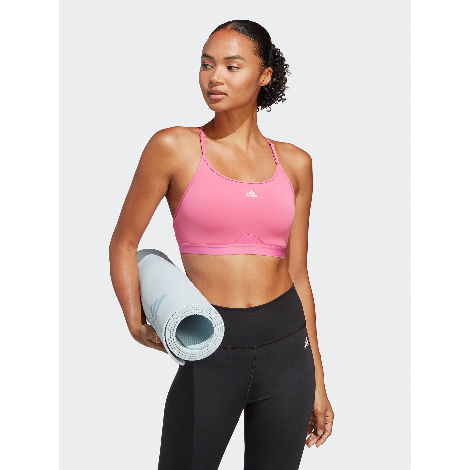 adidas Спортен сутиен Aeroreact Training Light-Support Bra HS2980 Розов - Pepit.bg