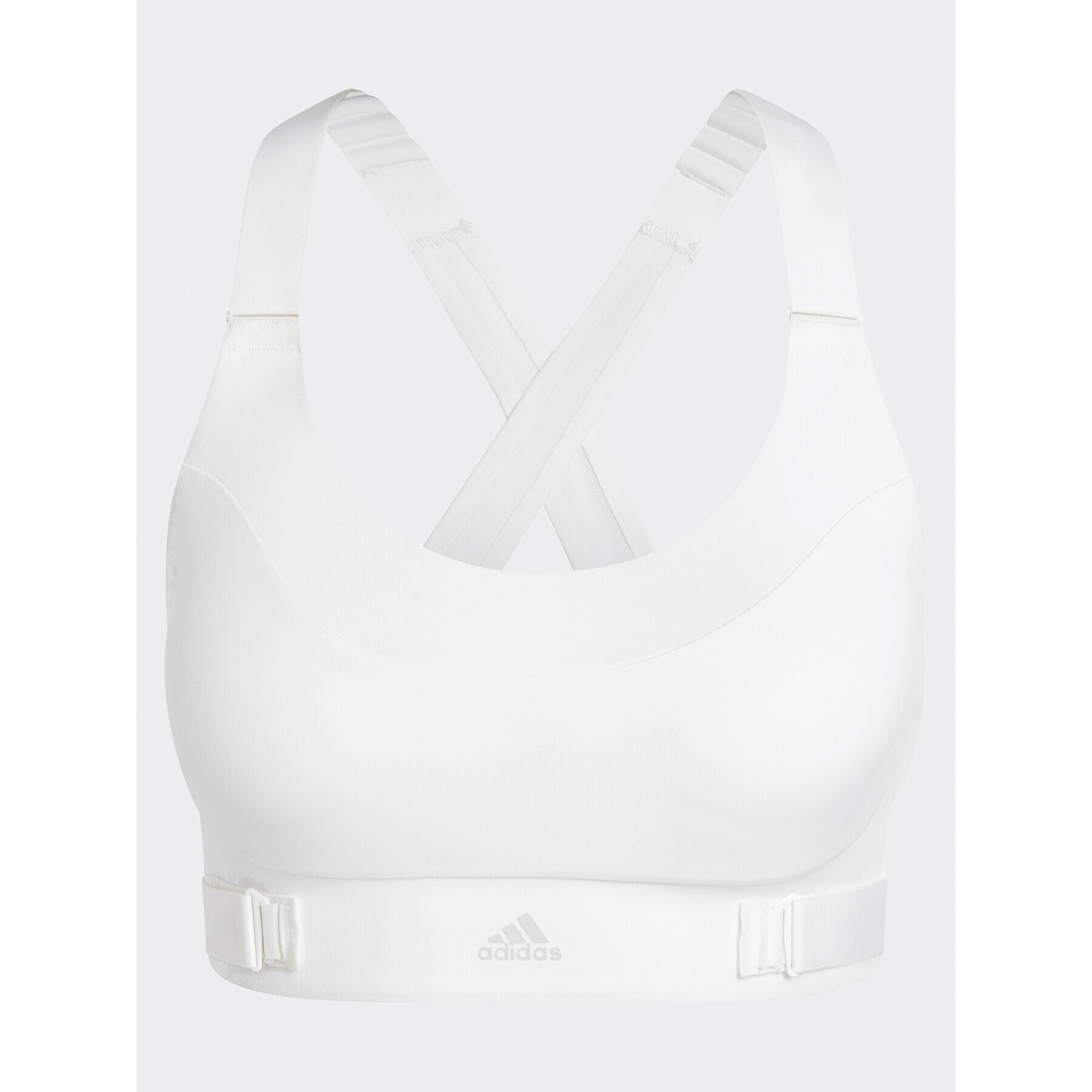 adidas Спортен сутиен FastImpact Luxe Run High-Support HR9663 Бял - Pepit.bg