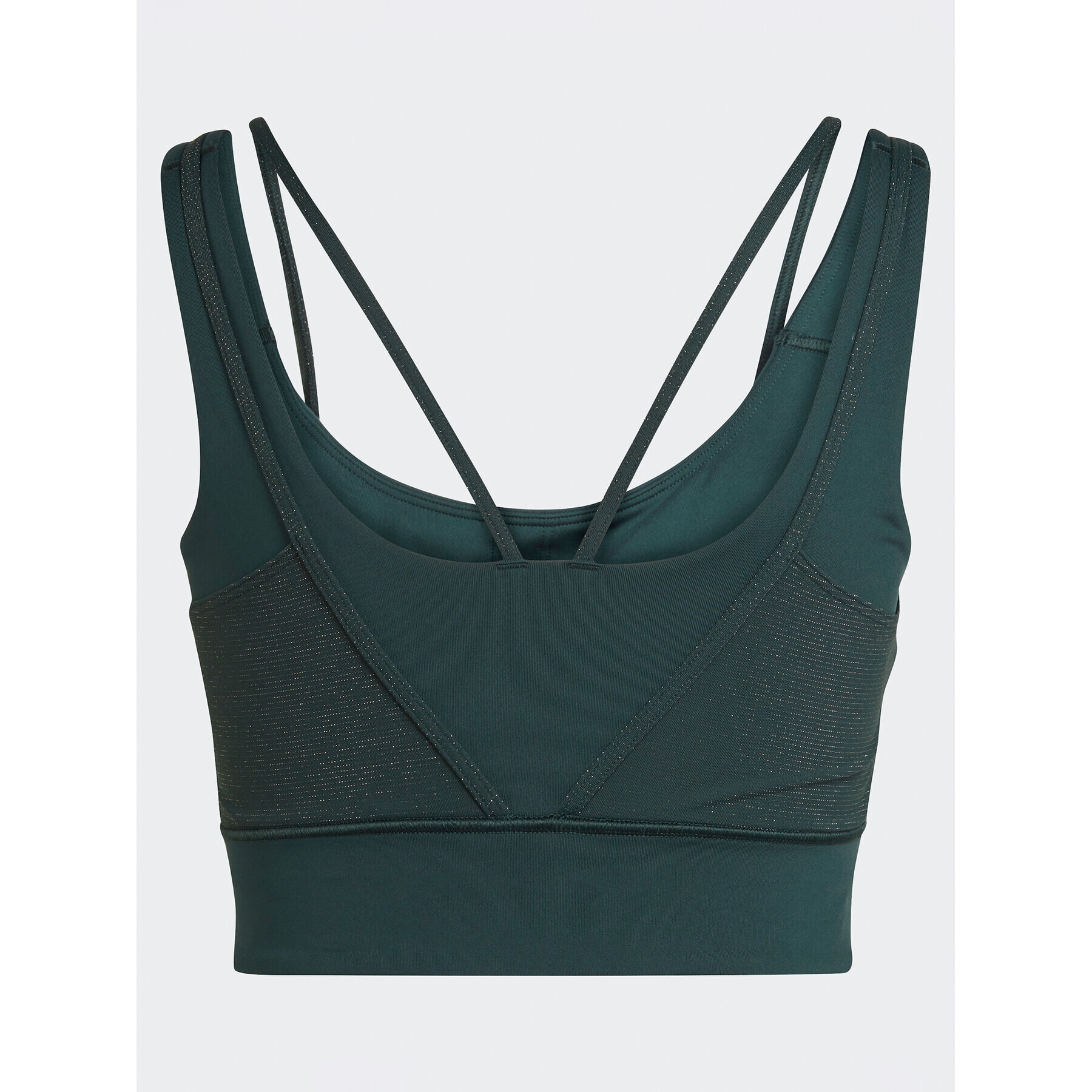 adidas Спортен сутиен Powerimpact Training Medium-Support Shiny Bra HM7886 Зелен - Pepit.bg