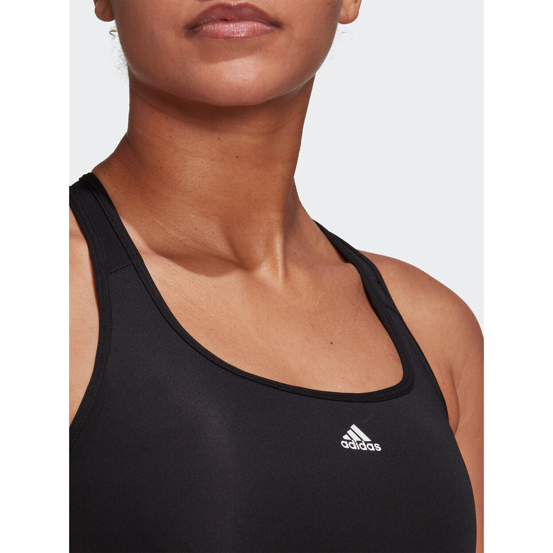 adidas Спортен сутиен Powerreact Training Medium-Support Bra HC7489 Черен - Pepit.bg