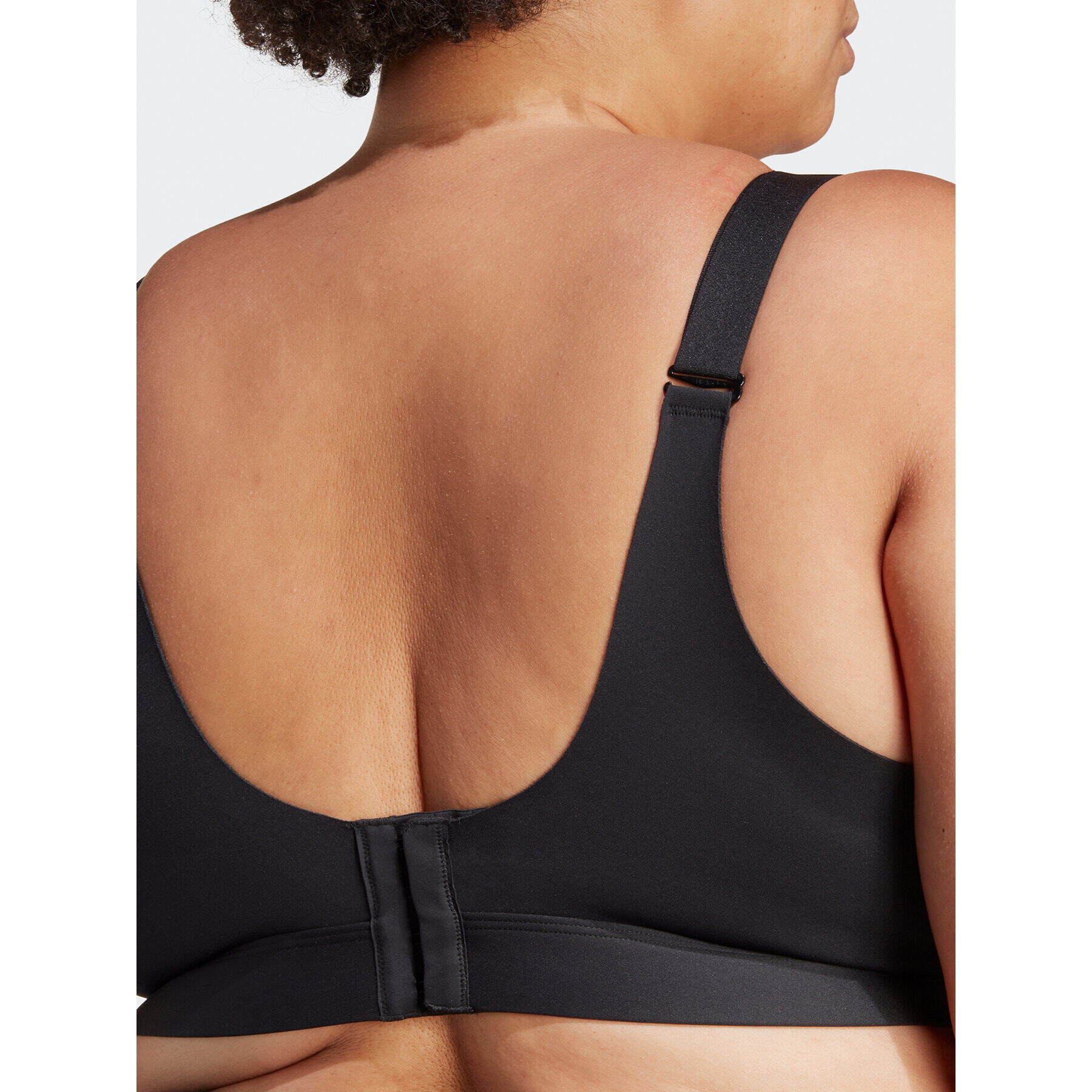 adidas Спортен сутиен Tailored Impact Luxe Training High-Support Bra (Plus Size) HS7263 Черен - Pepit.bg