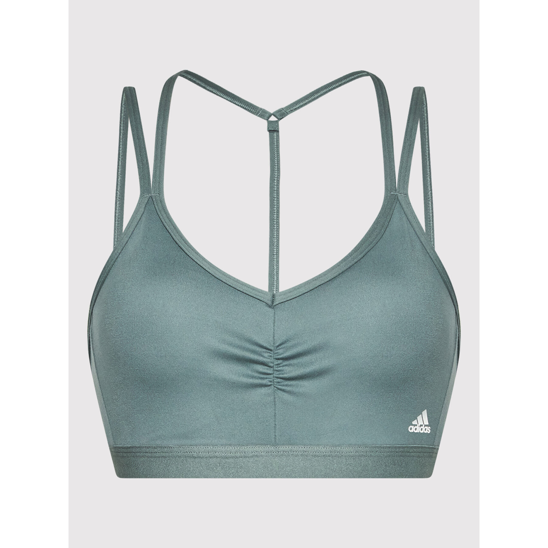 adidas Performance Спортен сутиен Yoga Essentials HG3645 Сив - Pepit.bg