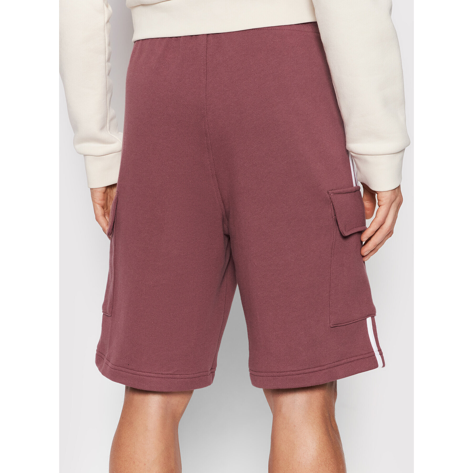 adidas Спортни шорти 3S Cargo HC1907 Бордо Regular Fit - Pepit.bg