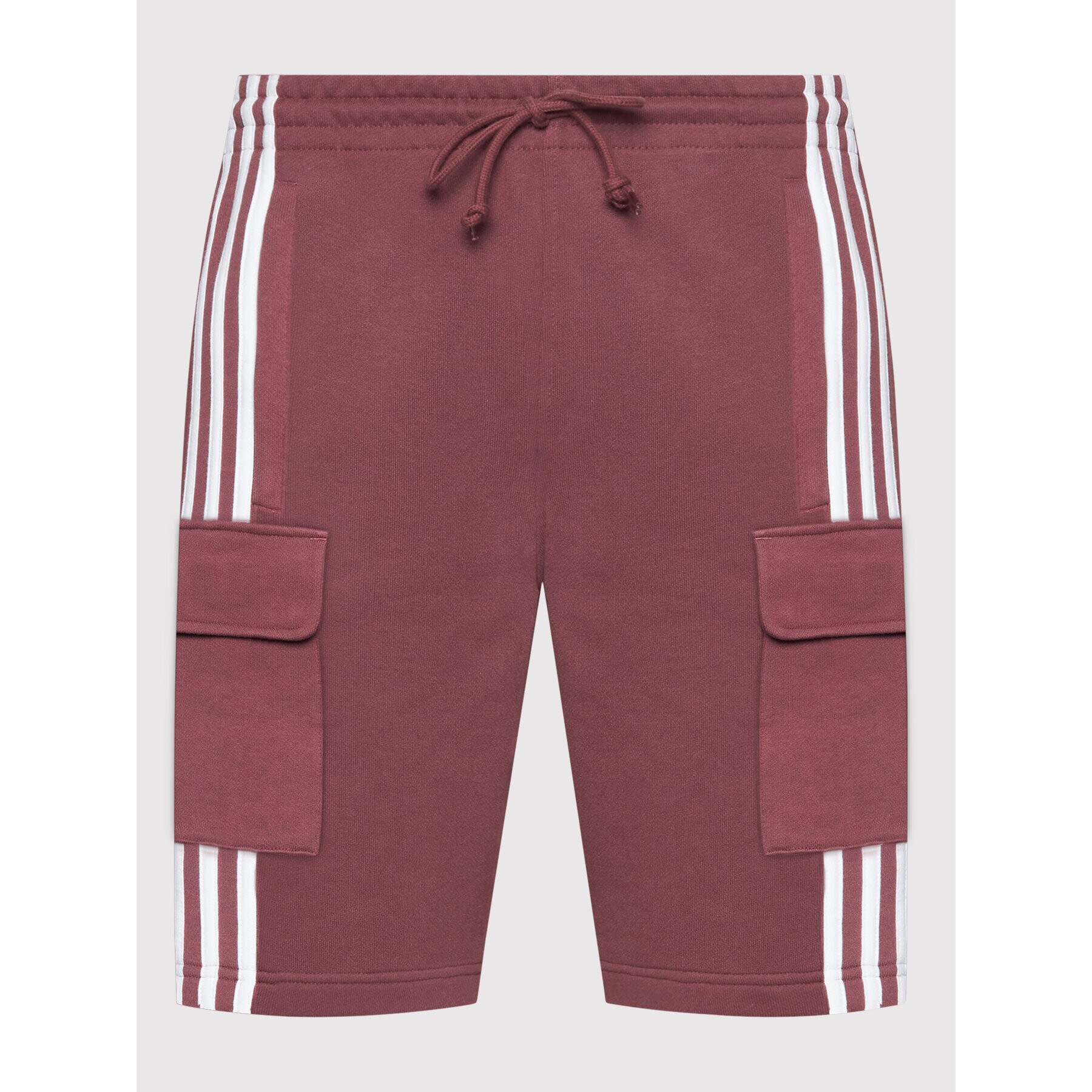 adidas Спортни шорти 3S Cargo HC1907 Бордо Regular Fit - Pepit.bg