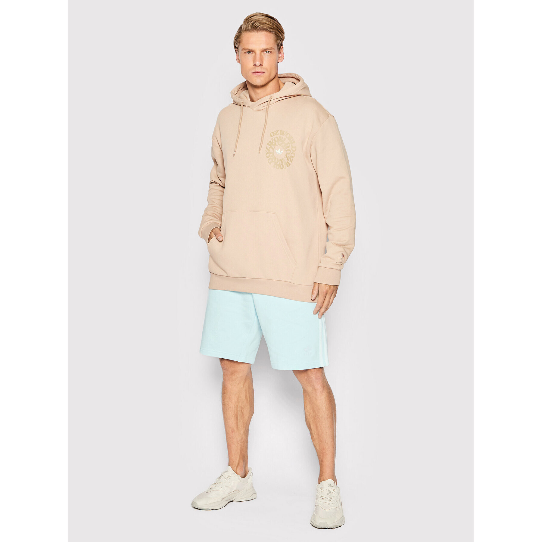 adidas Спортни шорти adicolor 3-Stripes Sweat HK7313 Син Regular Fit - Pepit.bg