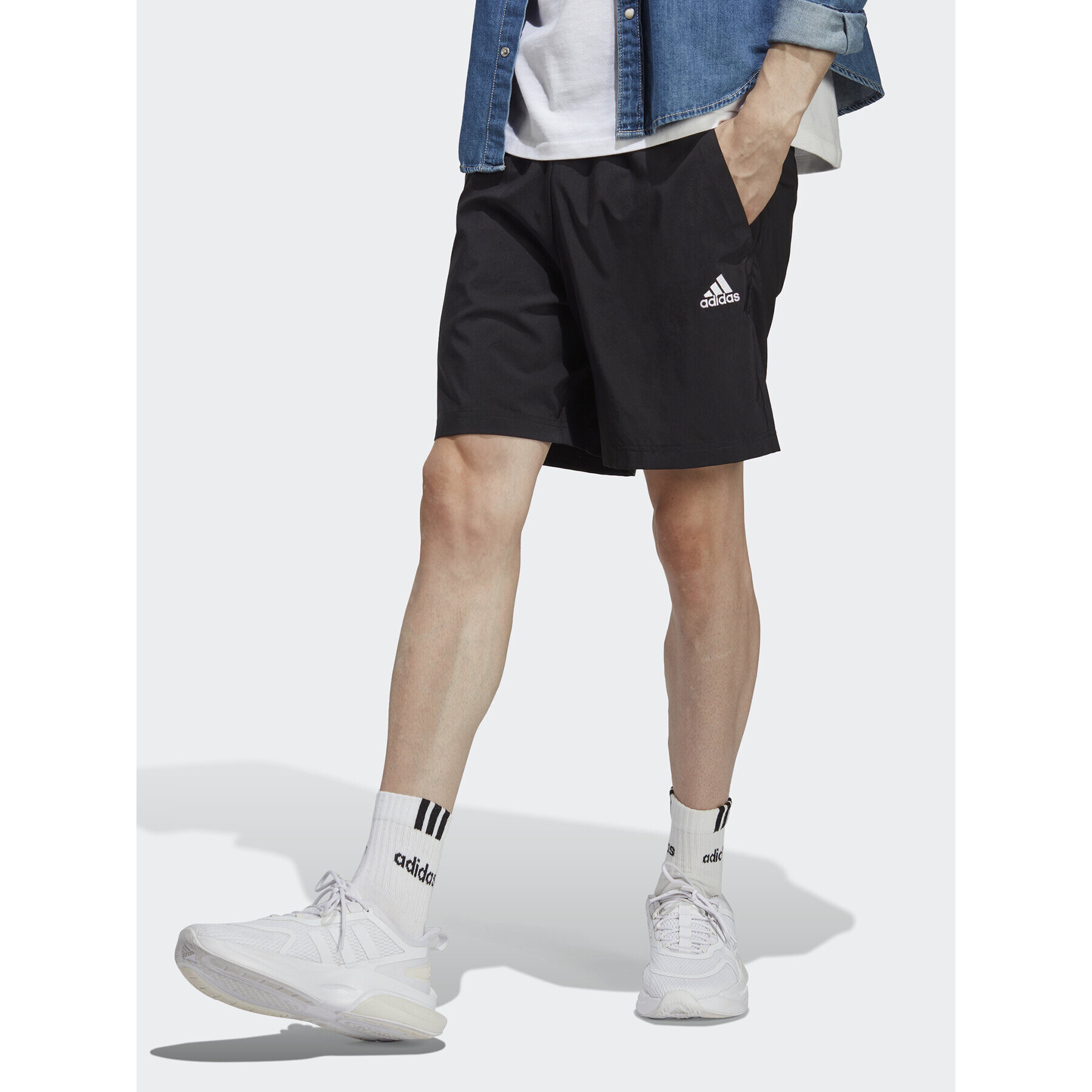 adidas Спортни шорти AEROREADY Essentials Chelsea Small Logo Shorts IC9392 Черен Regular Fit - Pepit.bg