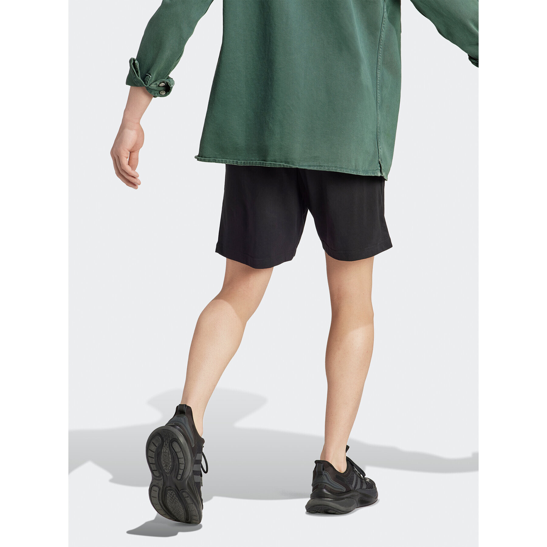 adidas Спортни шорти AEROREADY Essentials Single Jersey Linear Logo Shorts IC0062 Черен Regular Fit - Pepit.bg