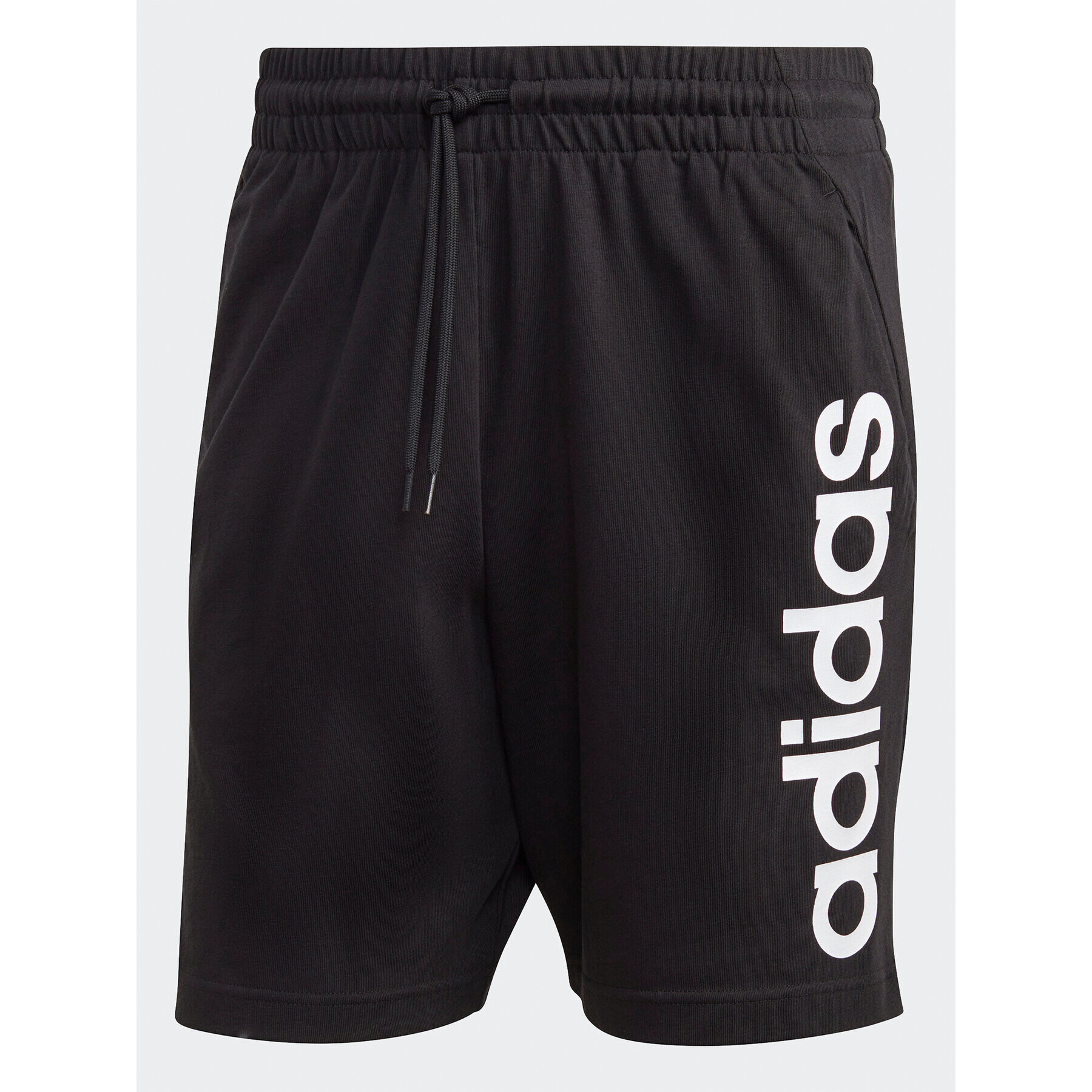 adidas Спортни шорти AEROREADY Essentials Single Jersey Linear Logo Shorts IC0062 Черен Regular Fit - Pepit.bg