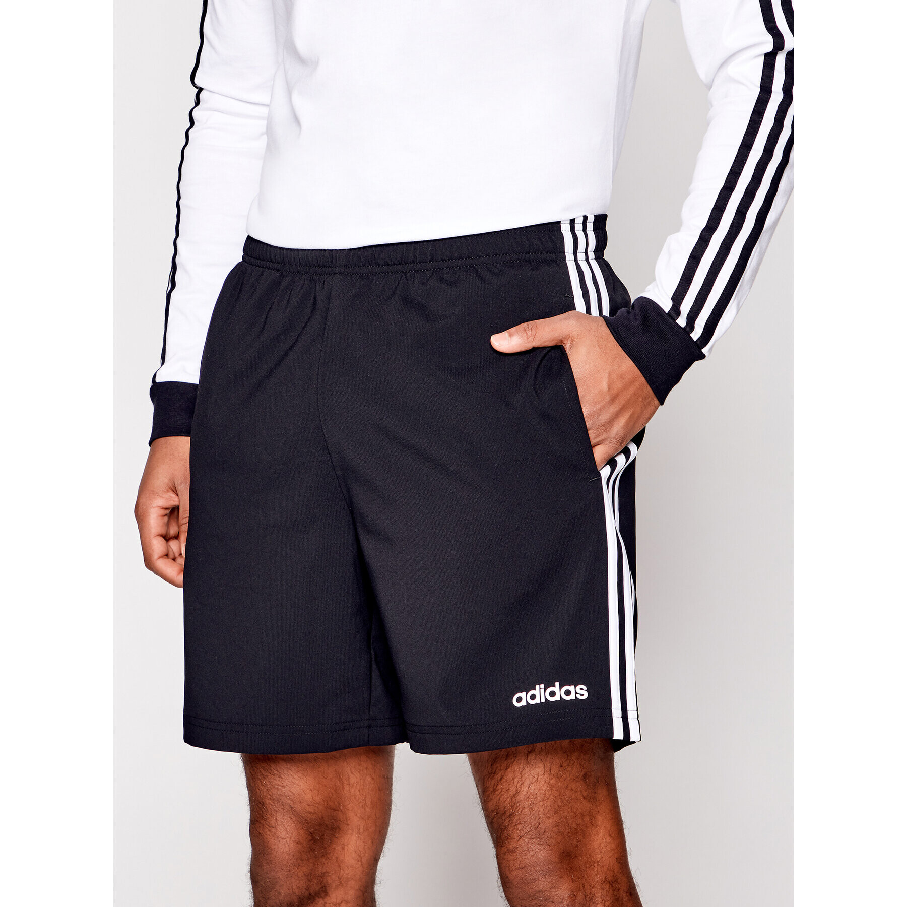 adidas Performance Спортни шорти E 3S Chelsea DQ3073 Черен Standard Fit - Pepit.bg