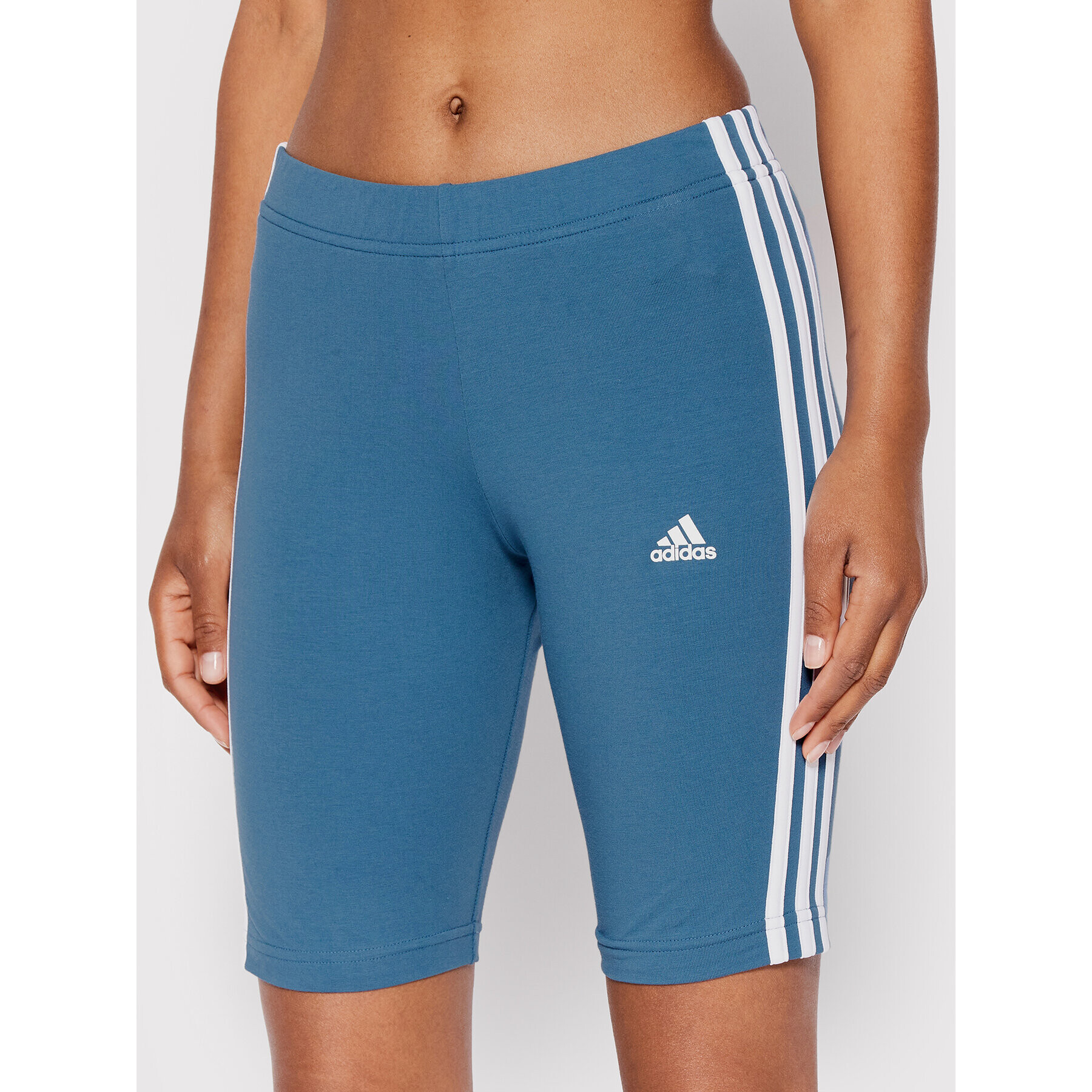 adidas Спортни шорти Essentials 3-Stripes Bike HD1803 Син Slim Fit - Pepit.bg