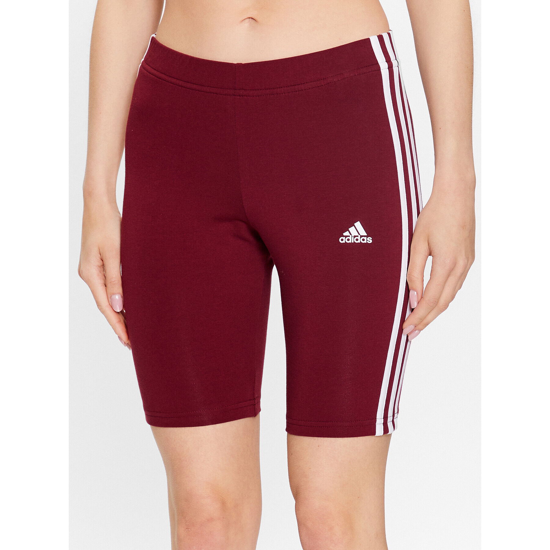 adidas Спортни шорти Essentials 3-Stripes Bike Shorts IM2846 Червен - Pepit.bg