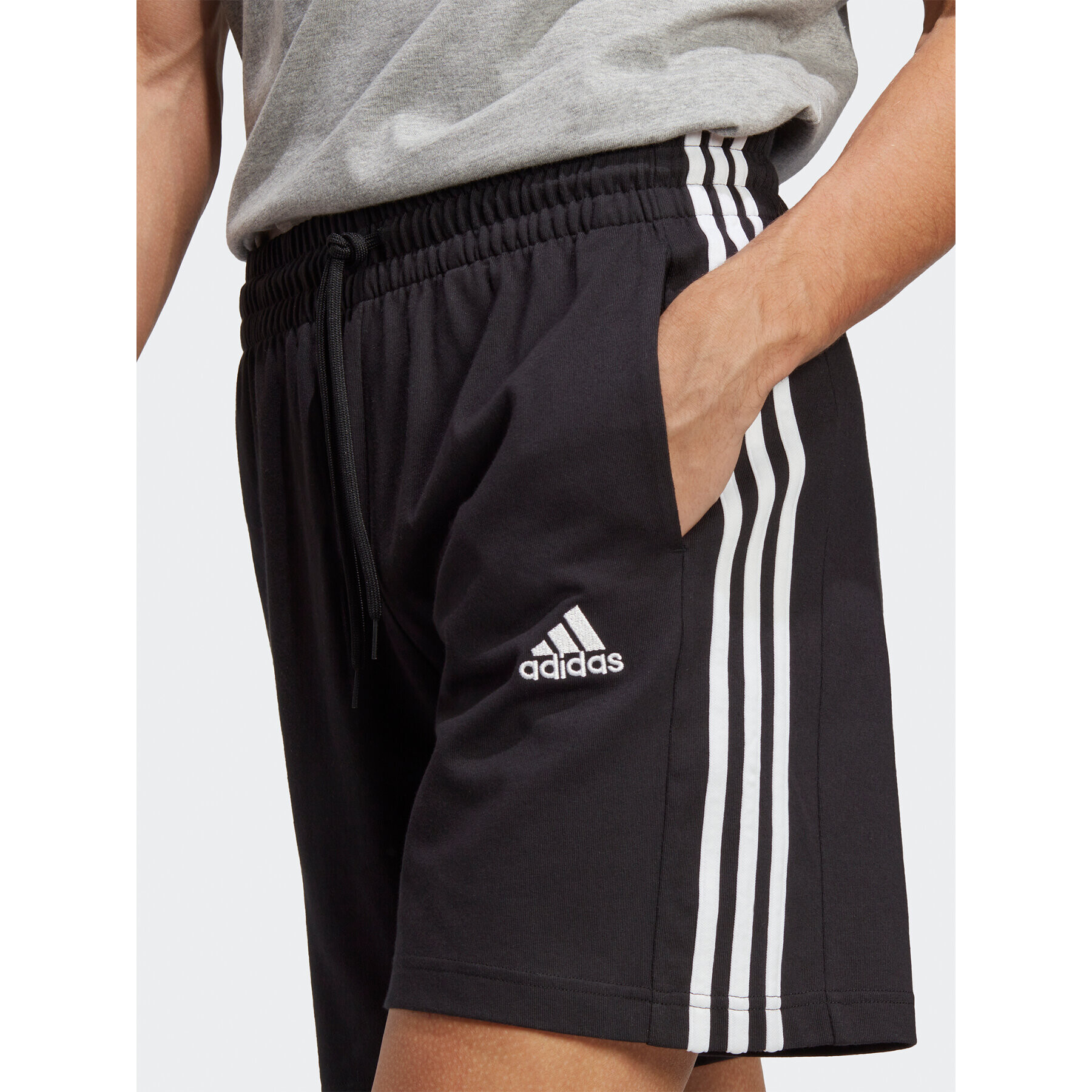 adidas Спортни шорти Essentials 3-Stripes Shorts IC9378 Черен Regular Fit - Pepit.bg