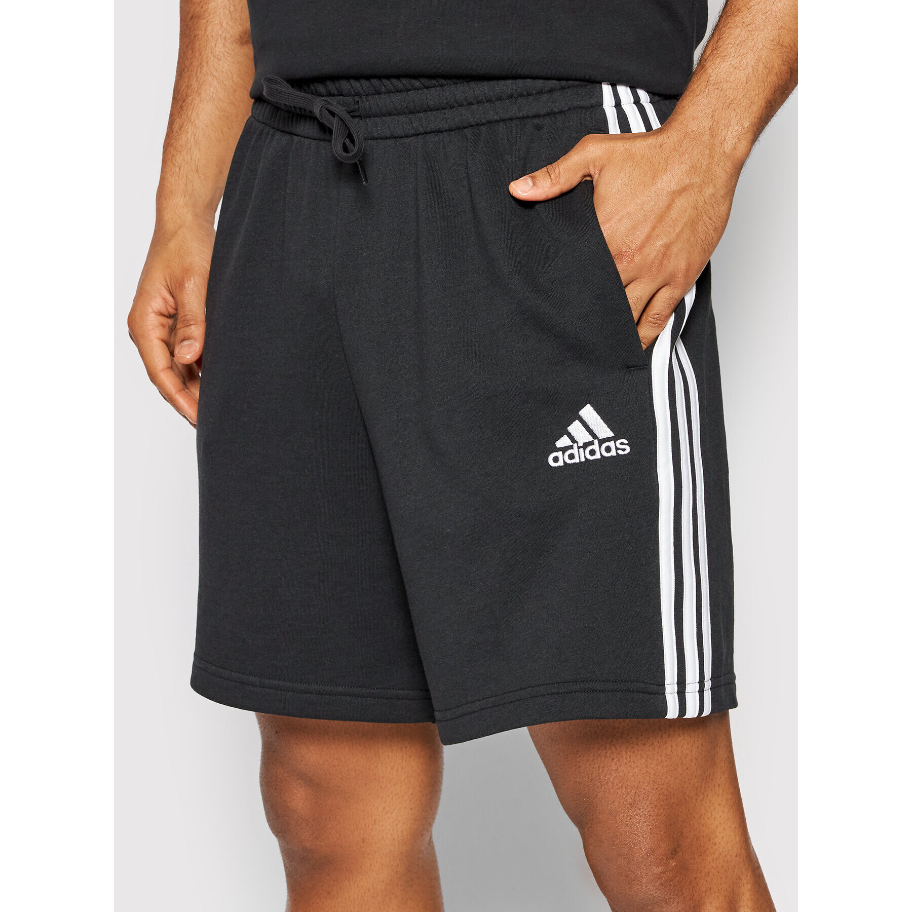 adidas Performance Спортни шорти Essentials French Terry 3-Stripes GK9597 Черен Regular Fit - Pepit.bg