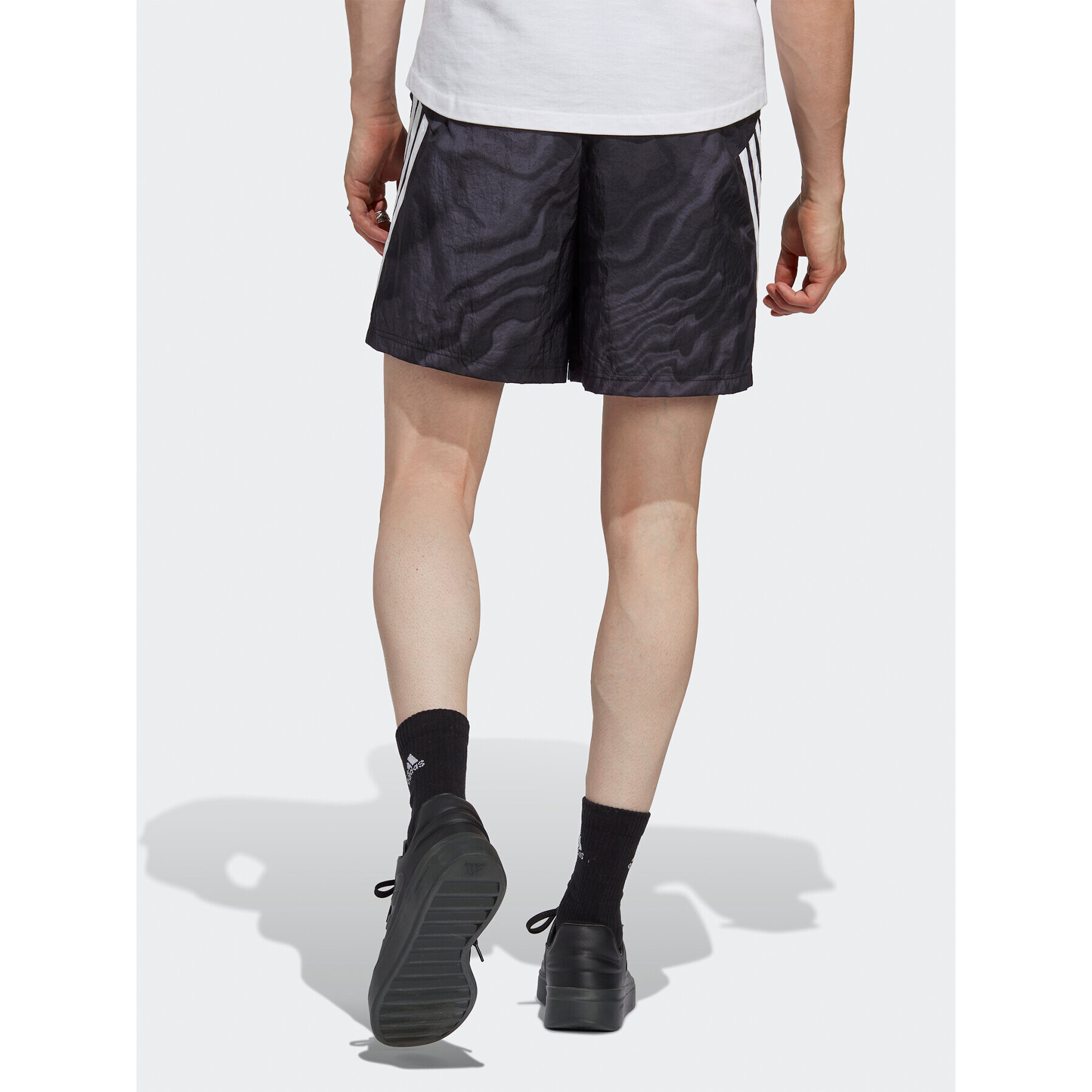 adidas Спортни шорти Future Icons Allover Print Shorts IC8252 Черен Regular Fit - Pepit.bg