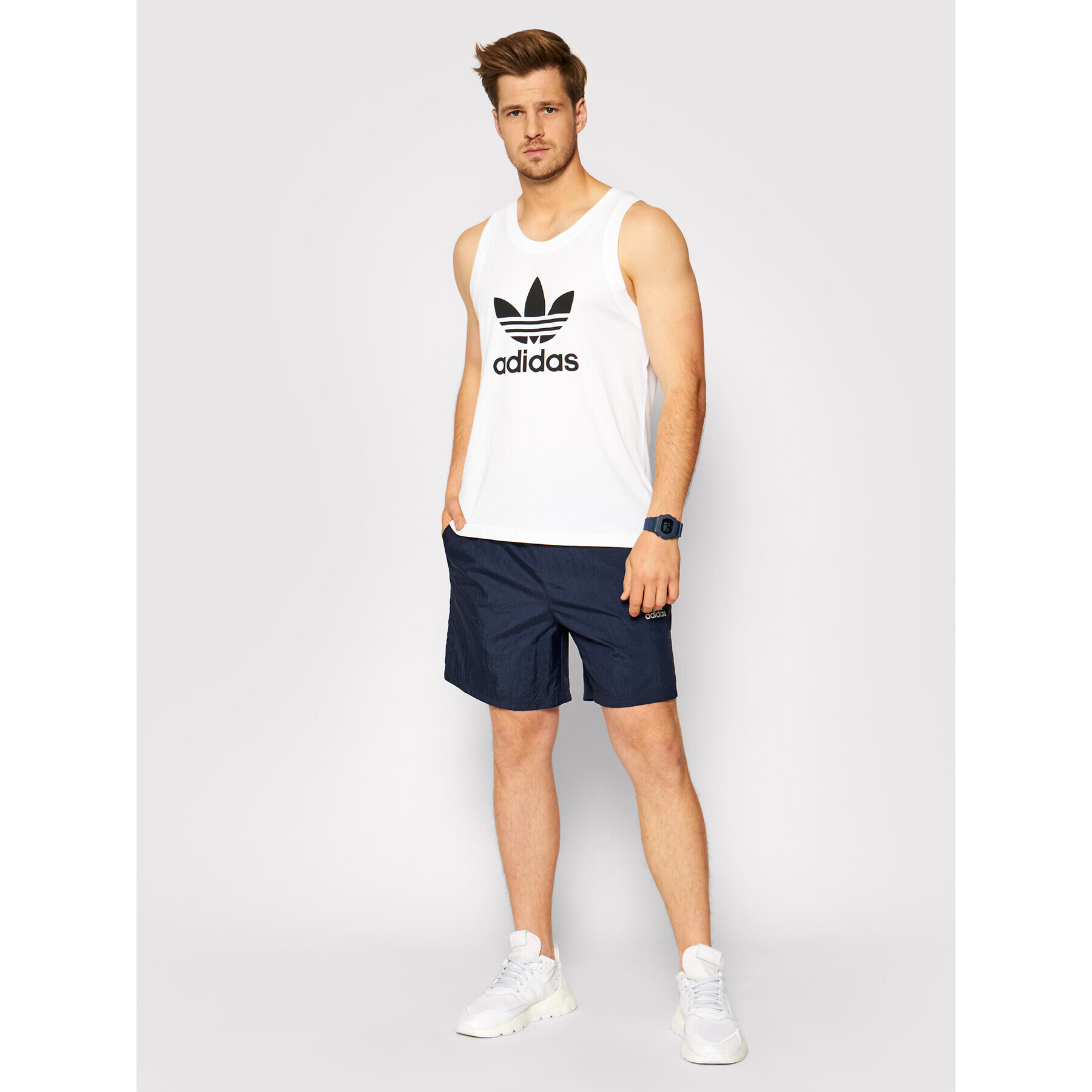 adidas Спортни шорти M Favs Q2 Sho GK9595 Тъмносин Regular Fit - Pepit.bg