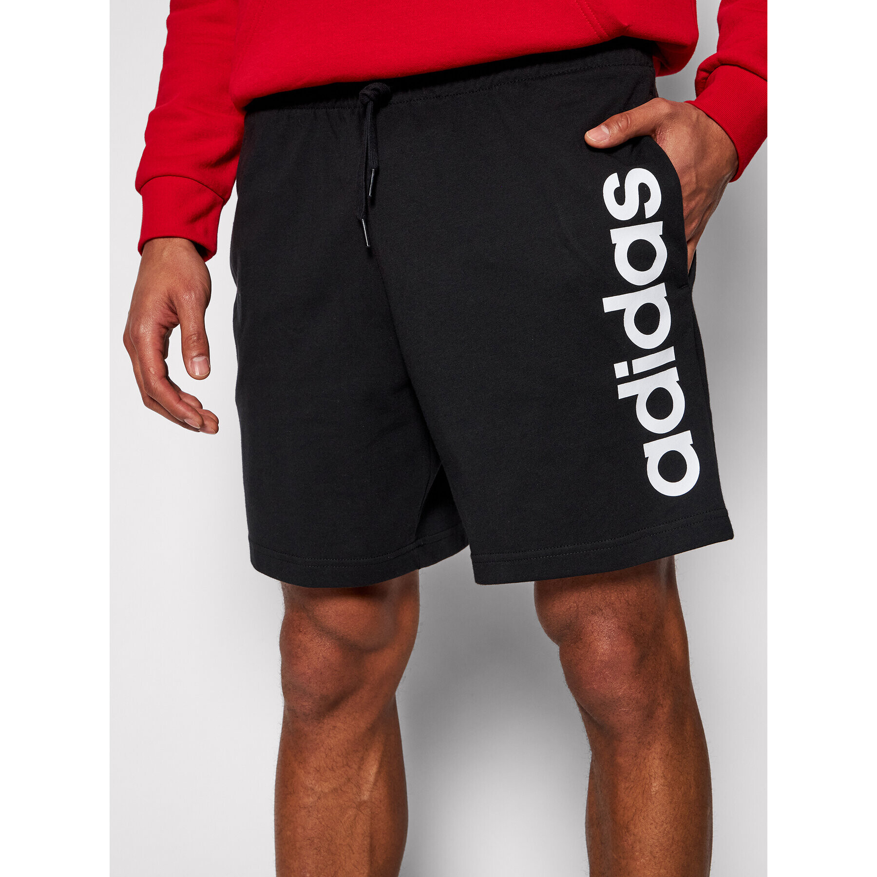 adidas Performance Спортни шорти Aeroready Essentials Linar Logo GK9604 Черен Regular Fit - Pepit.bg