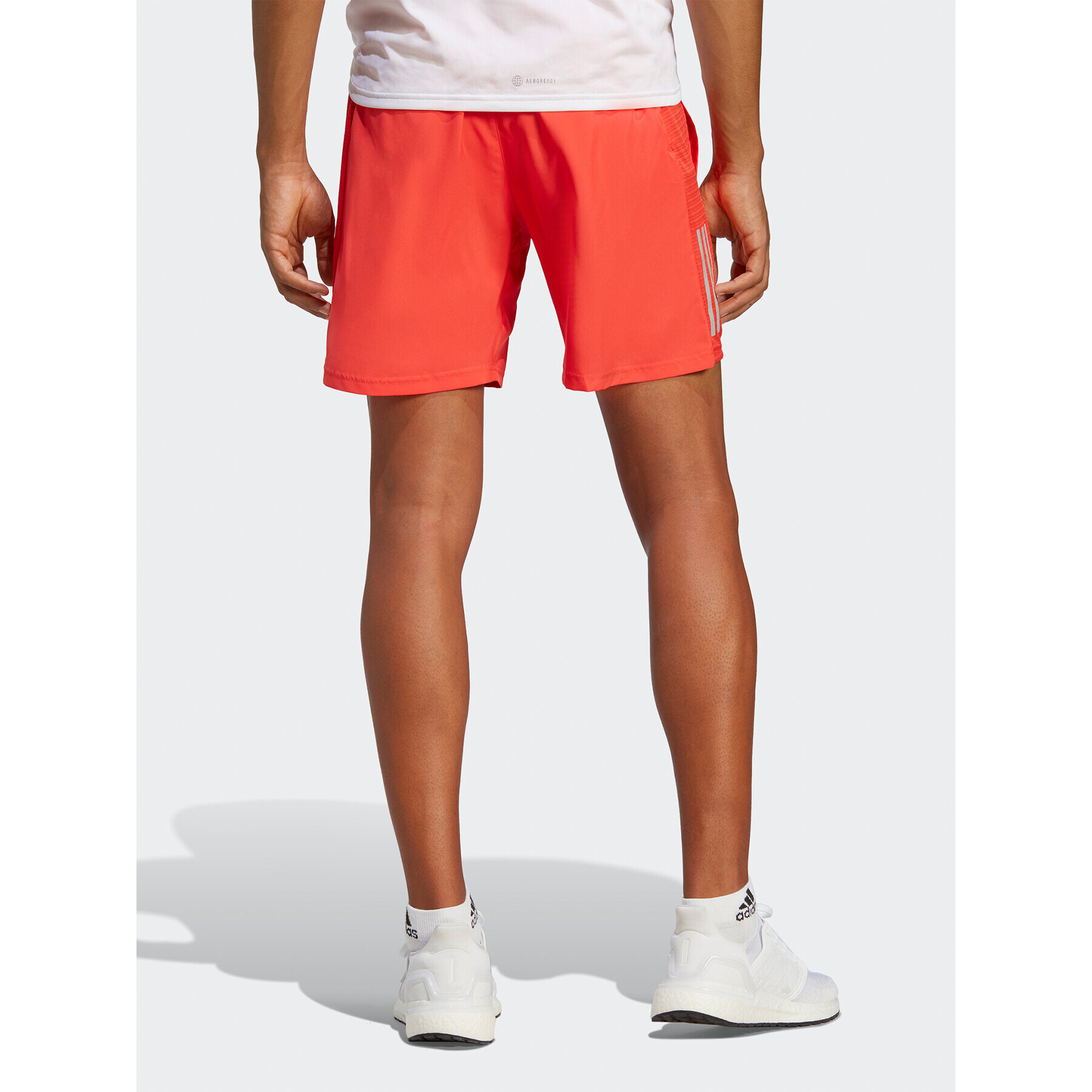 adidas Спортни шорти Own the Run Shorts IC7633 Червен Regular Fit - Pepit.bg