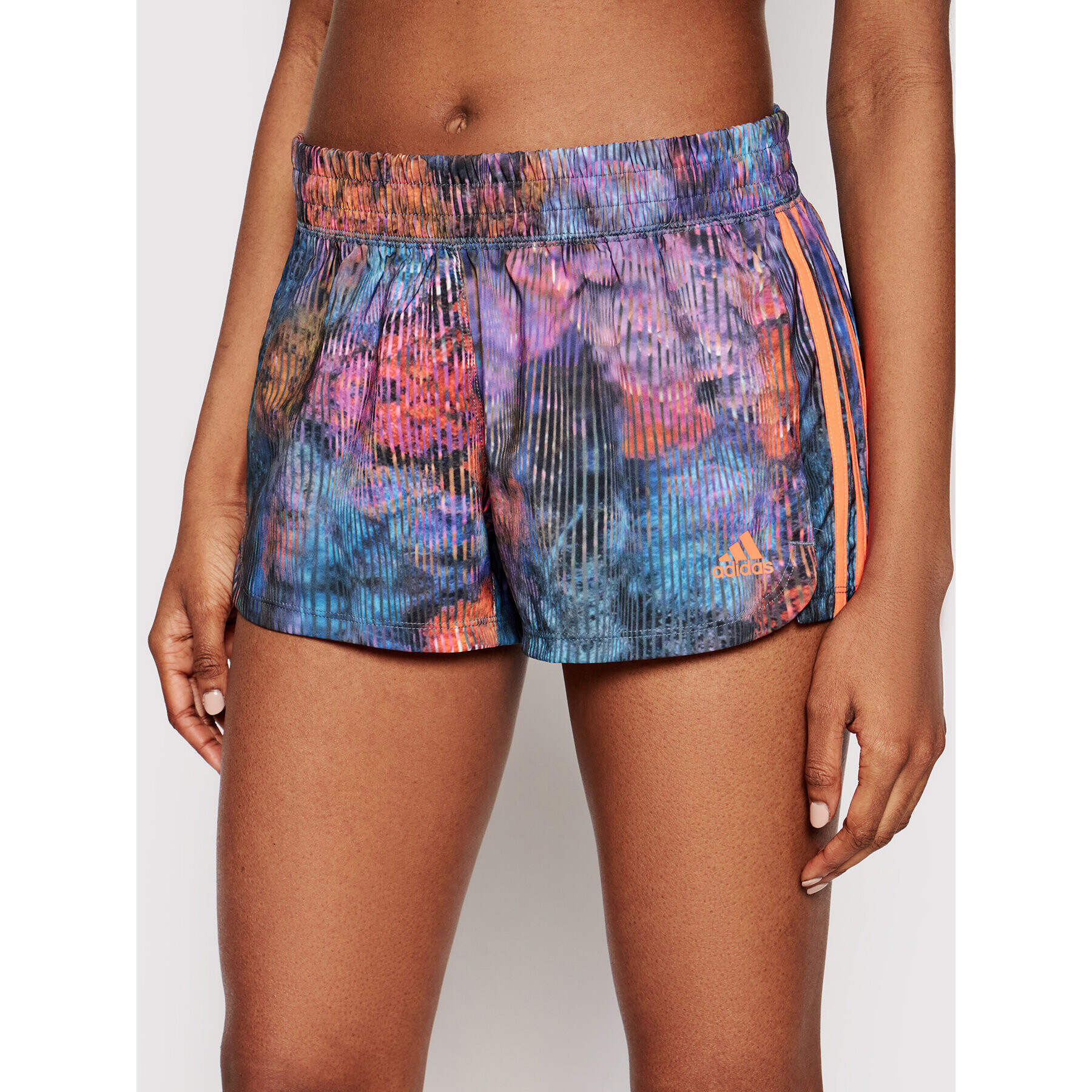 adidas Спортни шорти Pacer Woven Floral GL0712 Цветен Regular Fit - Pepit.bg