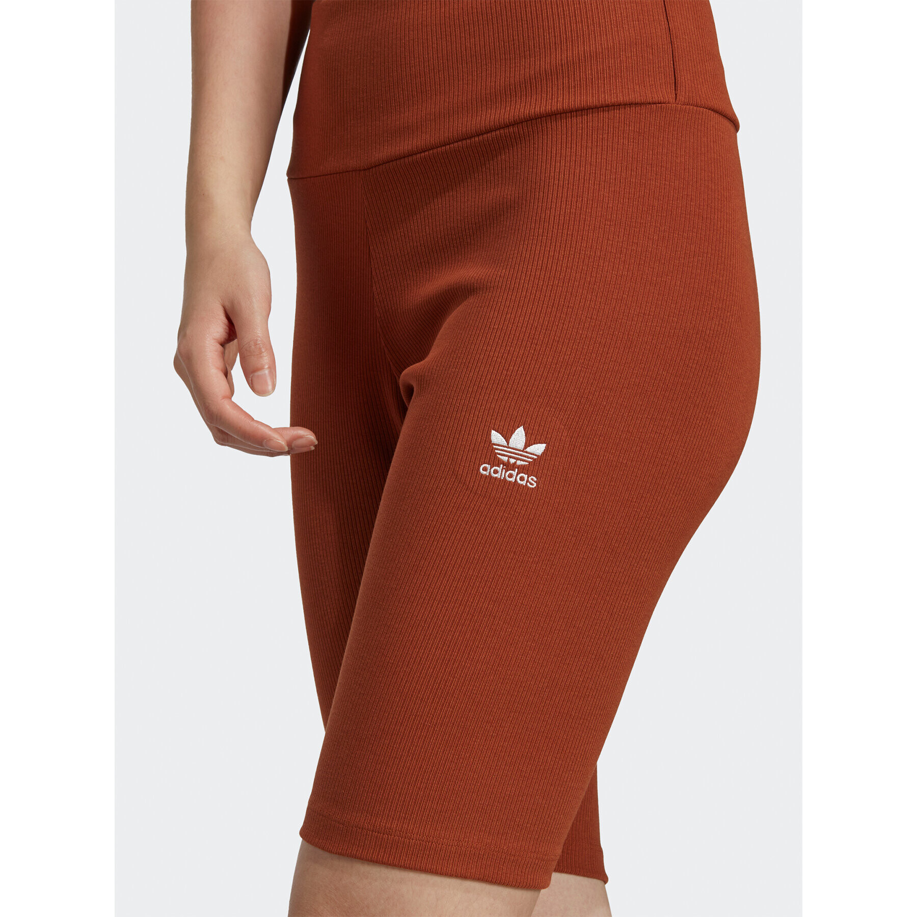 adidas Спортни шорти Rib Shorts IL9621 Кафяв - Pepit.bg