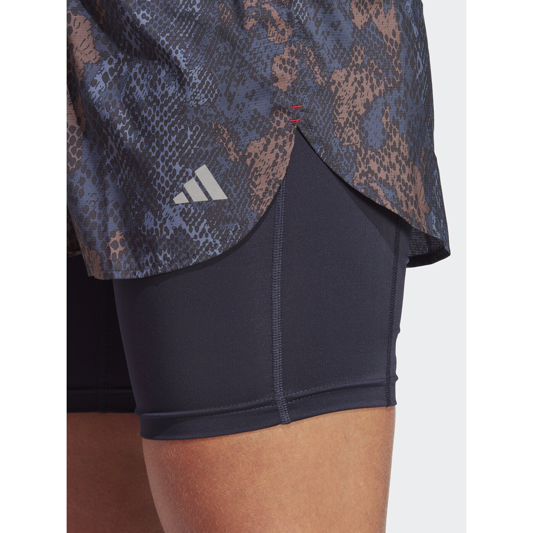 adidas Спортни шорти Run Fast 2-in-1 Shorts HS8612 Черен Slim Fit - Pepit.bg